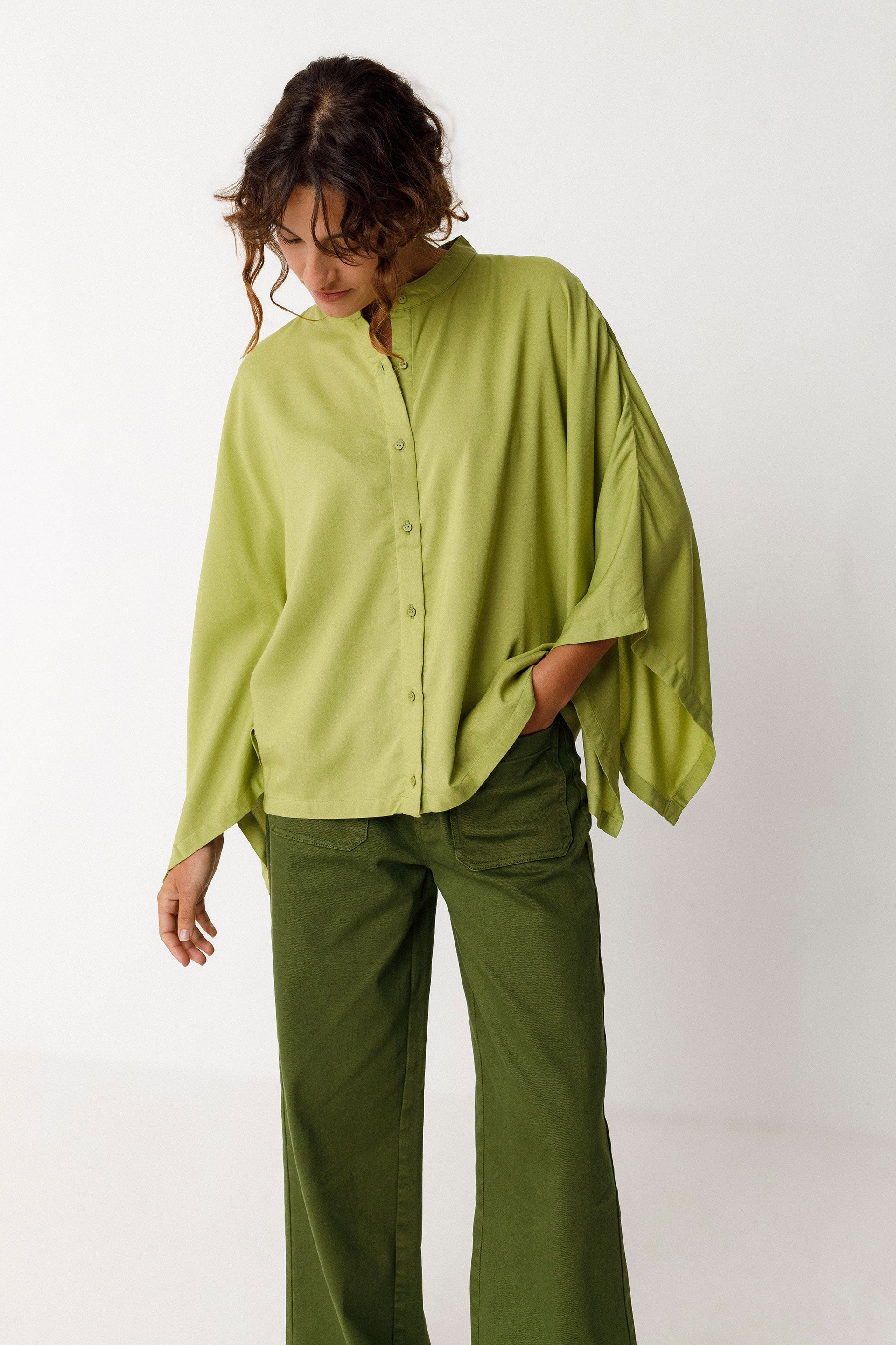 skfk femme blouse doltza vert lenzing ecovero l armoire poethique  1 
