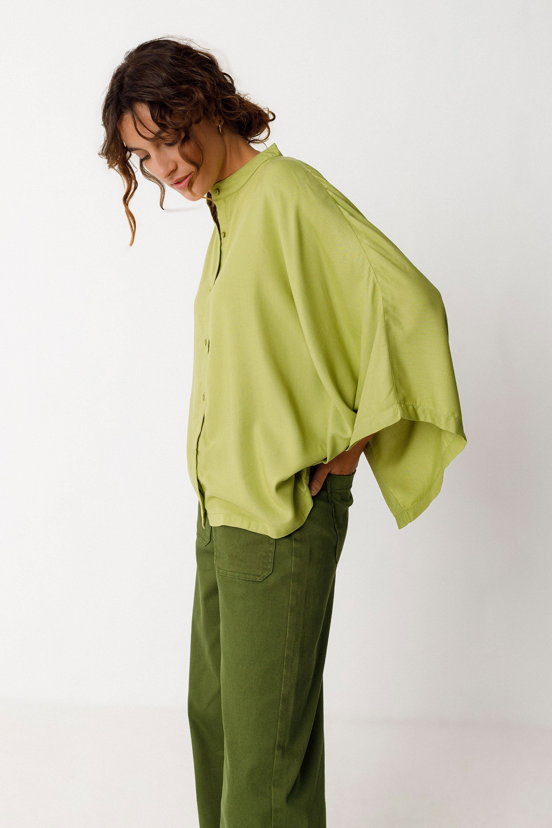 skfk femme blouse doltza vert lenzing ecovero l armoire poethique  3 