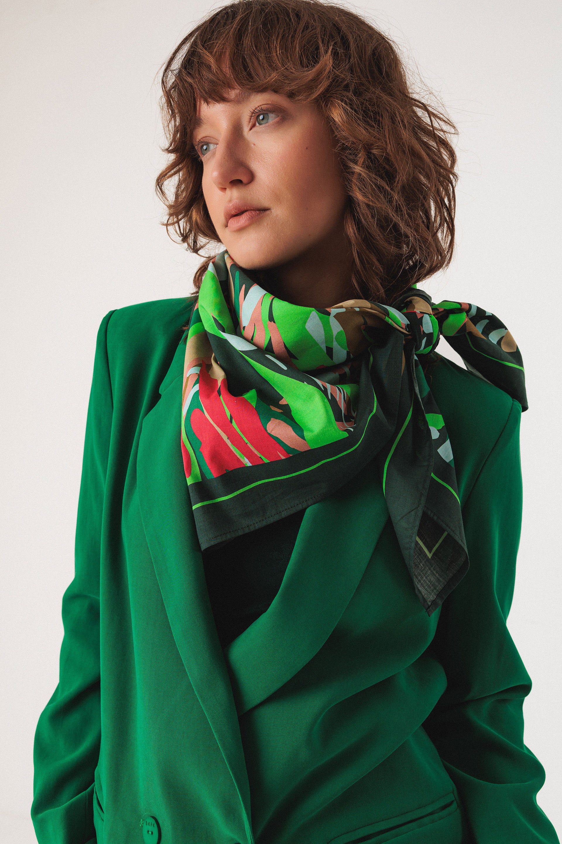 skfk femme foulard barasan coton bio multicolore l armoire poethique  2 