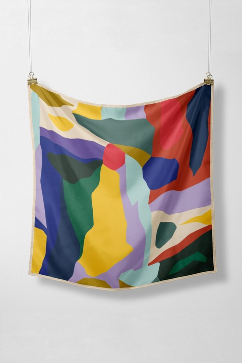 skfk femme foulard jaia coton bio multicolore l armoire poethique  2 
