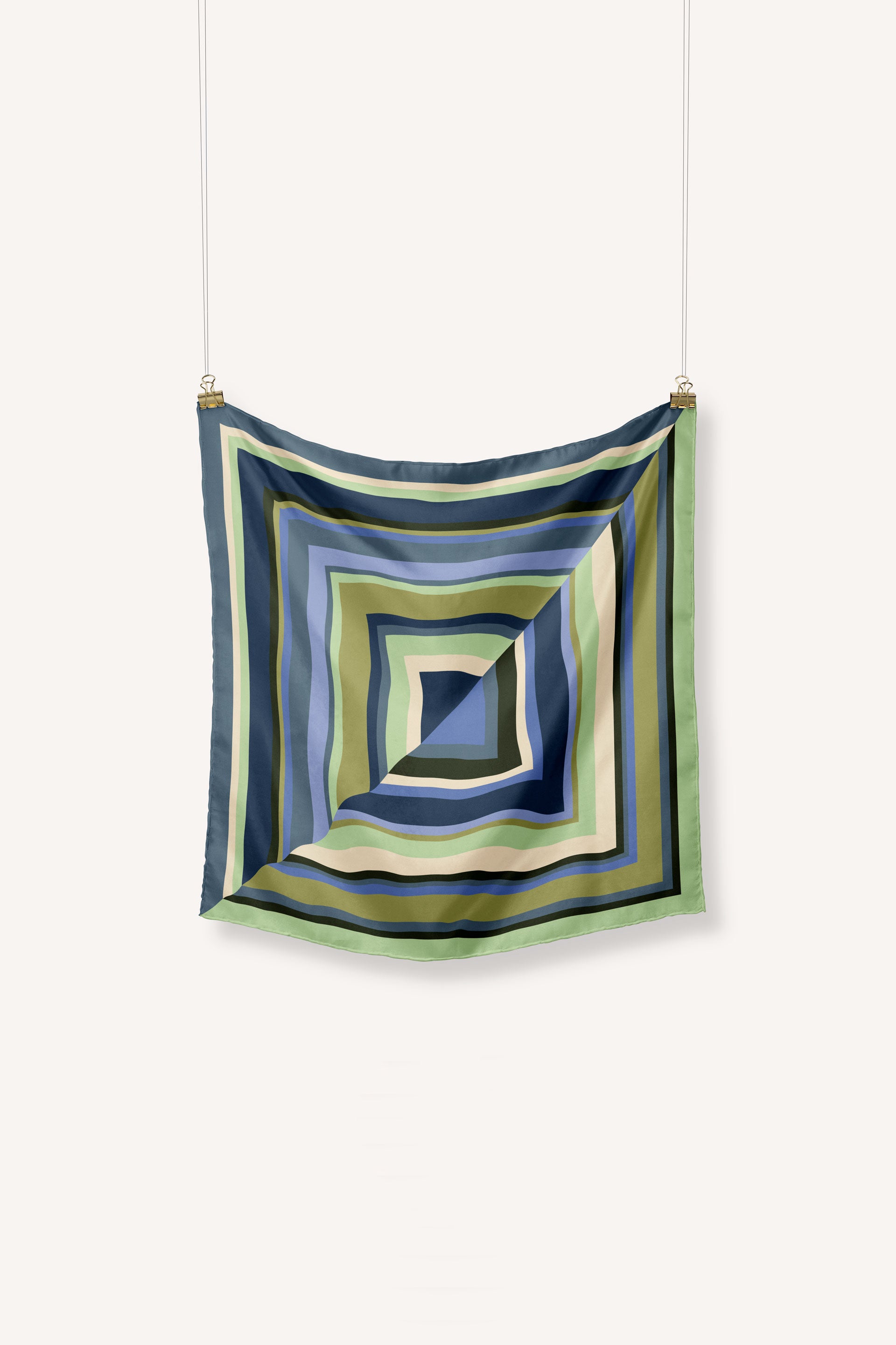 skfk femme foulard oka bleu vert coton bio larmoire poethique  2 