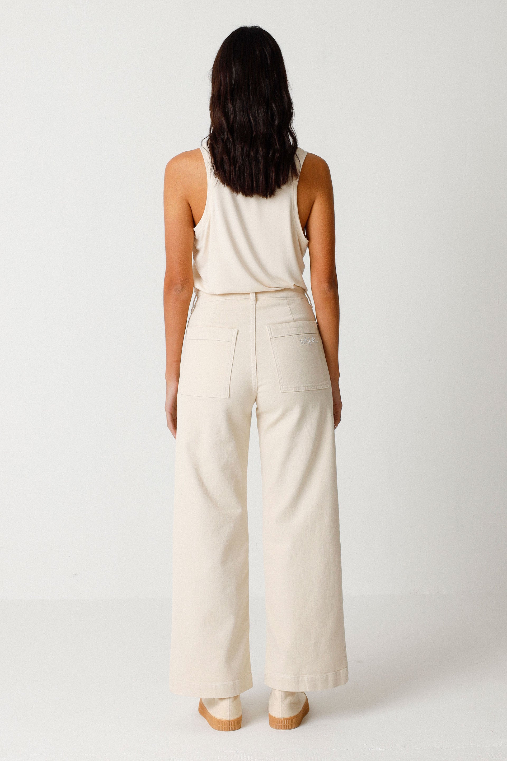 Pantalon Cream Vetements En Ligne Pantalon En Coton Bio Ane · Crème