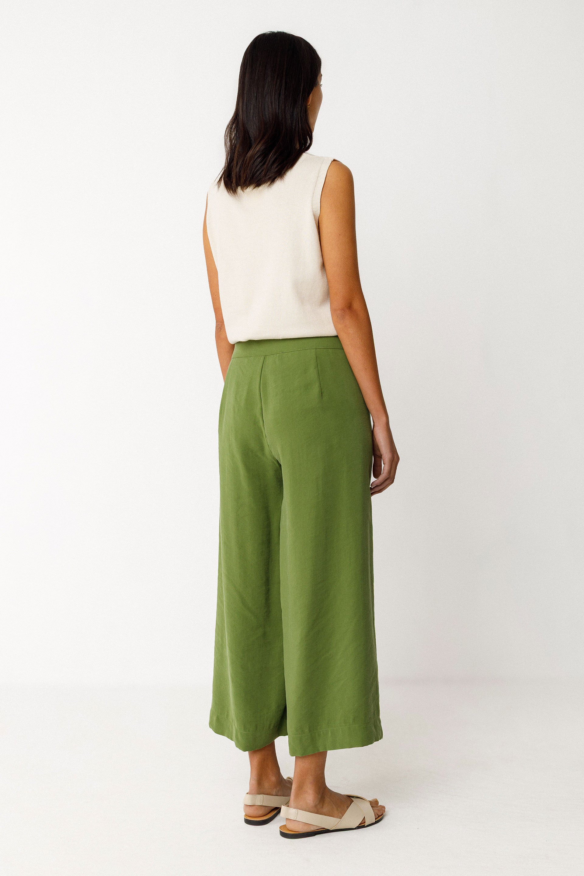 skfk femme pantalon enetz vert modal tencel l armoire poethique  4 