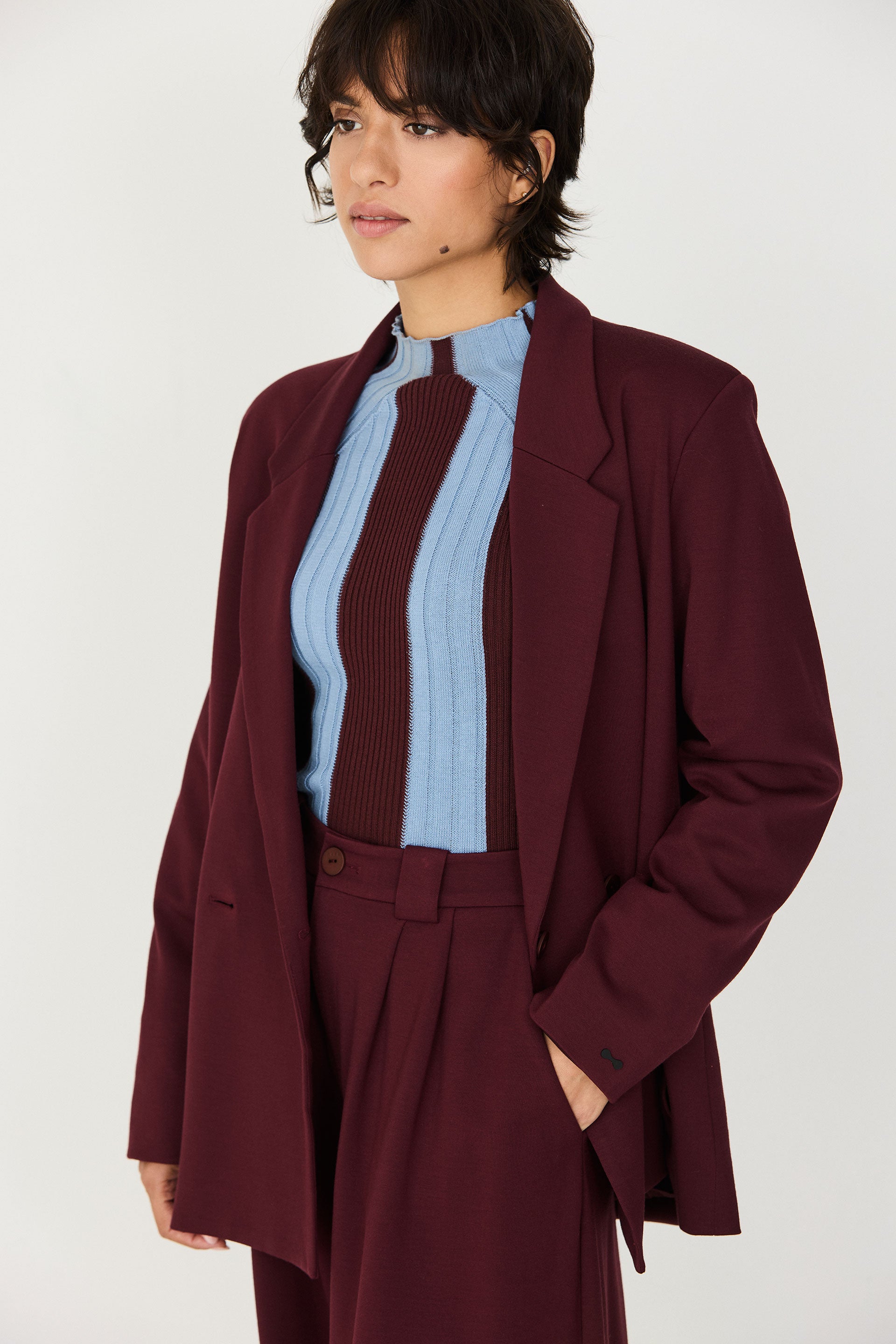 skfk femme pantalon large nia tencel modal bordeaux l armoire poethique 2 