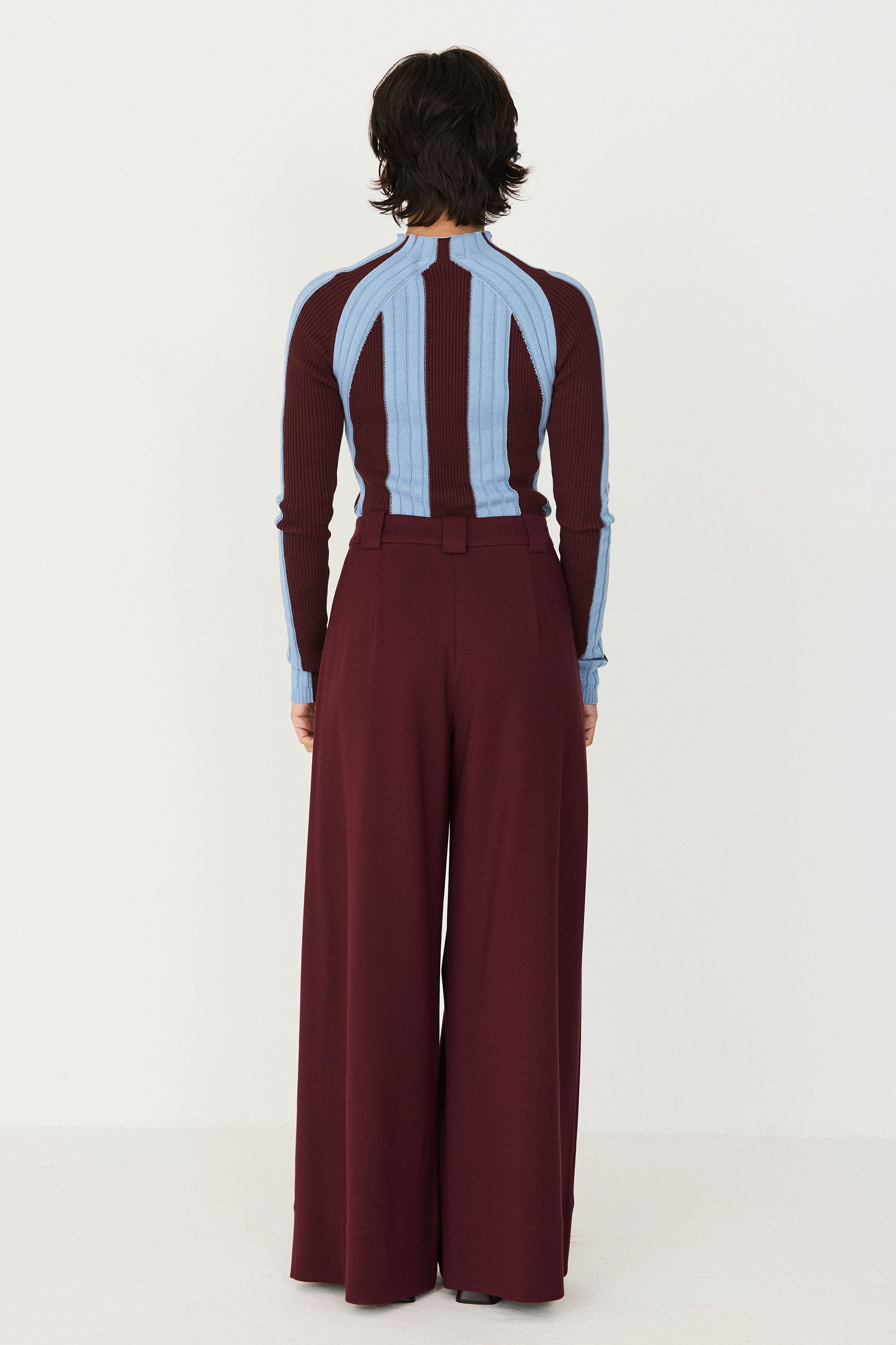 skfk femme pantalon large nia tencel modal bordeaux l armoire poethique 3 
