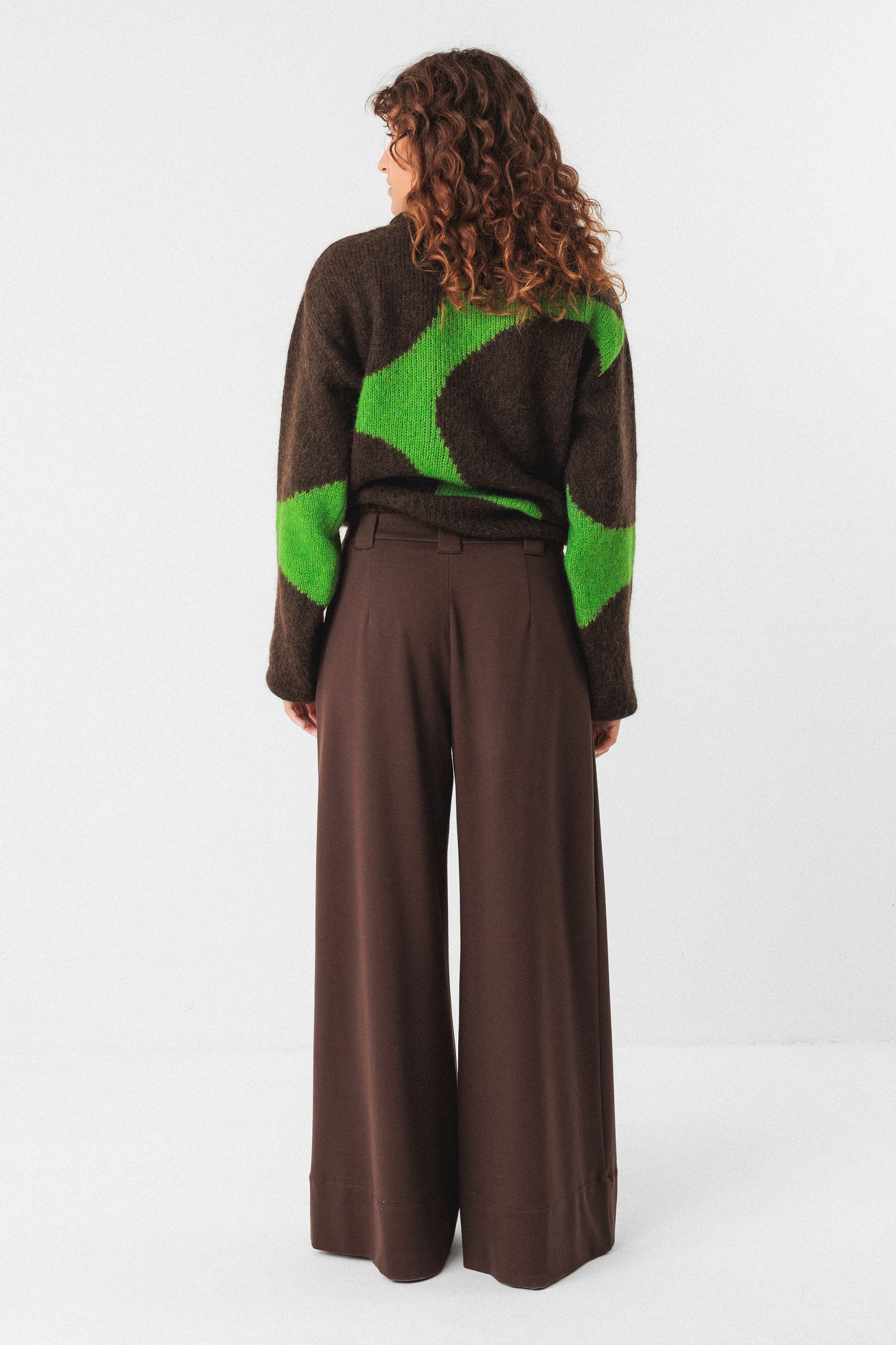 skfk femme pantalon nia tencel modal marron l armoire poethique  2 