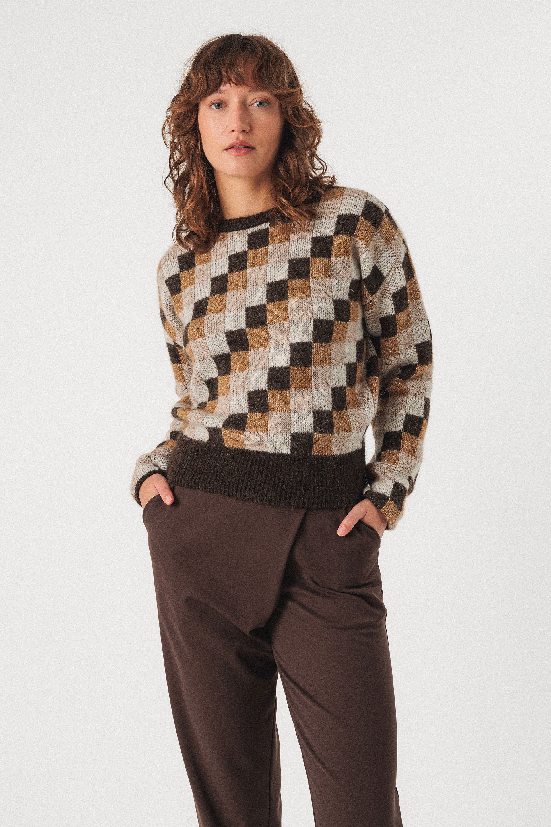skfk femme pull aitza laine beige marron l armoire poethique  3 