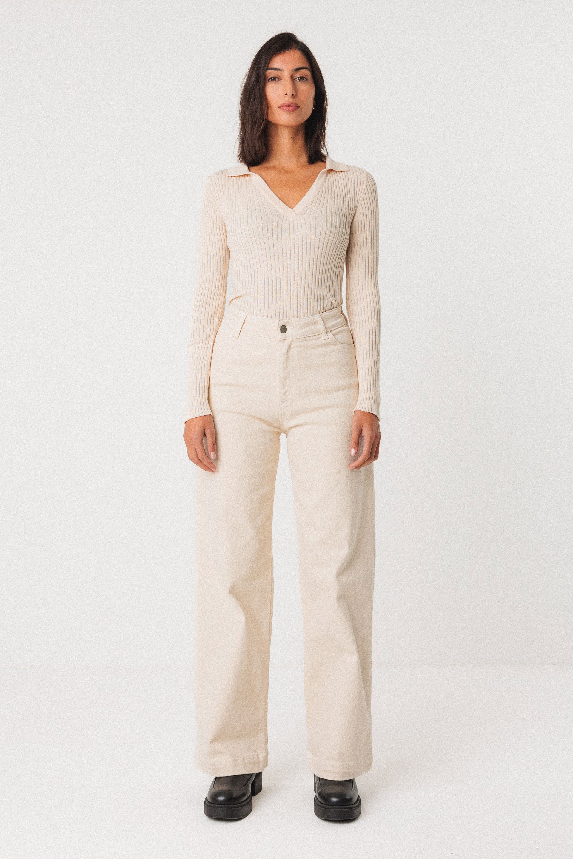 skfk femme pull ariza coton bio creme l armoire poethique  2 