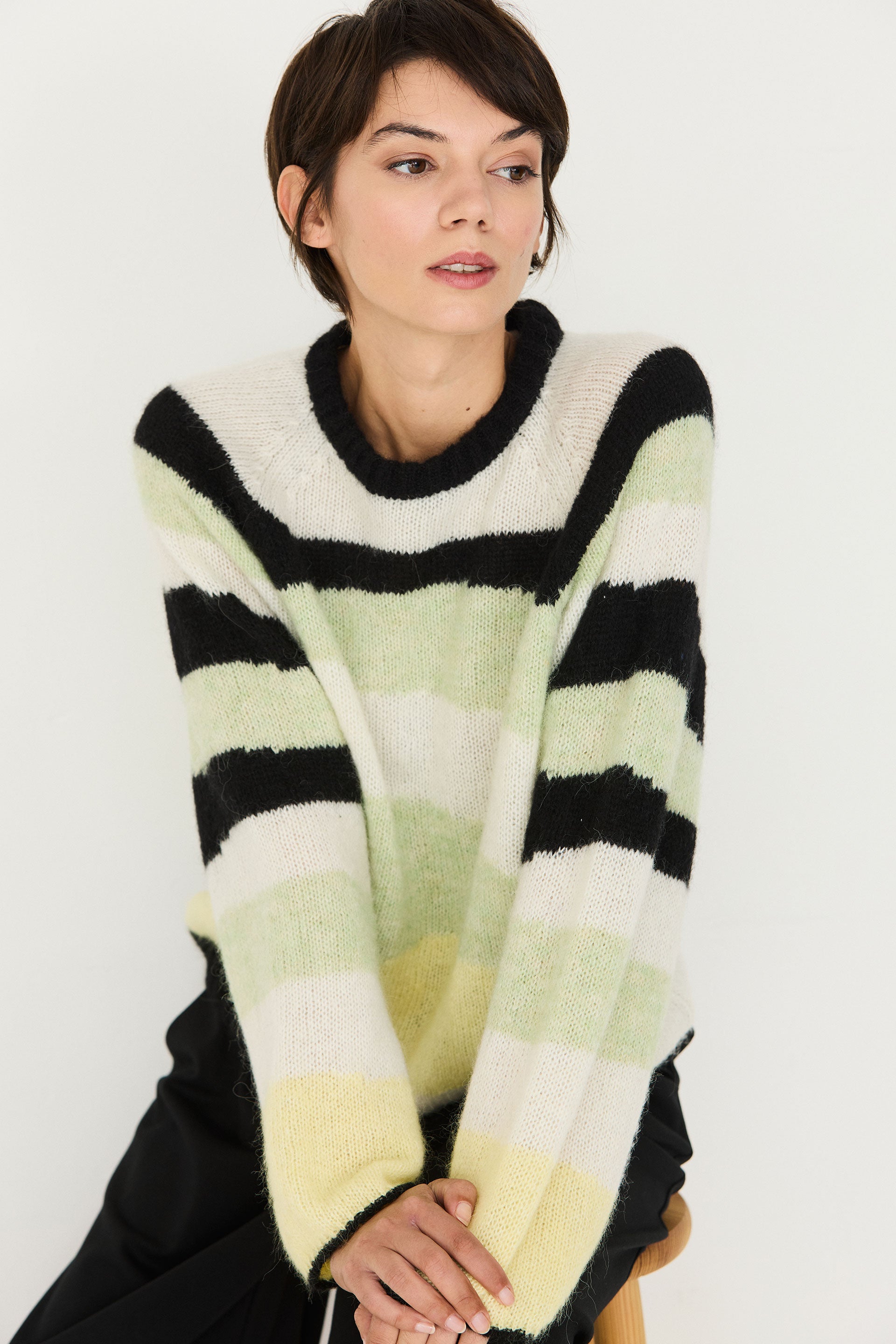 skfk femme pull espe muticolore laine alpaga l armoire poethique  1 