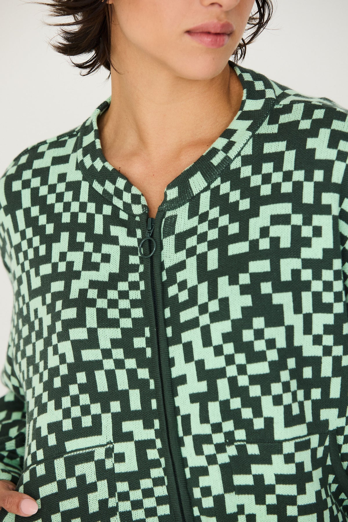 skfk femme pull galar vert coton bio l armoire poethique  4 