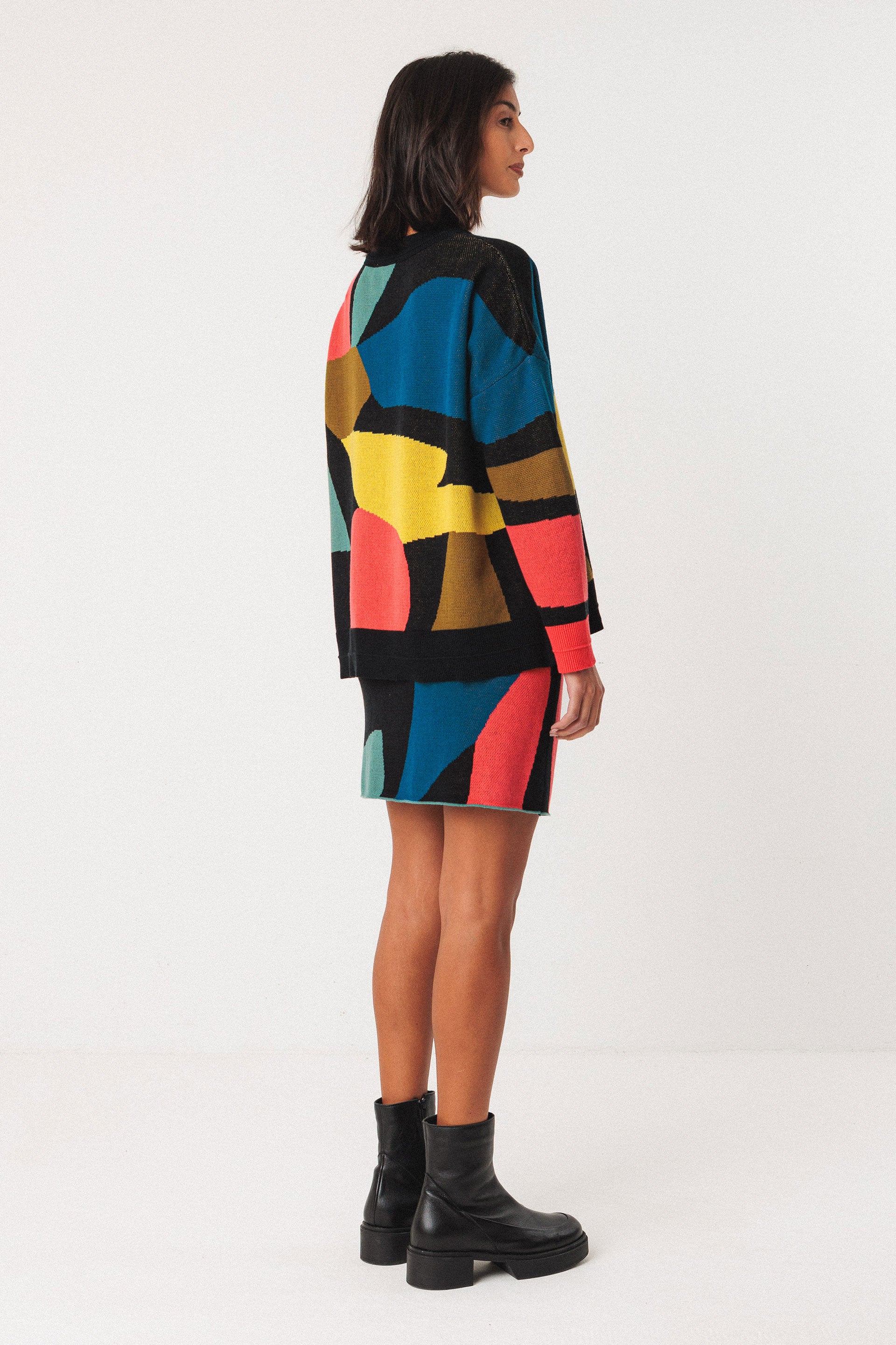skfk femme pull lexa basterretxea coton bio multicolore l armoire poethique  4 