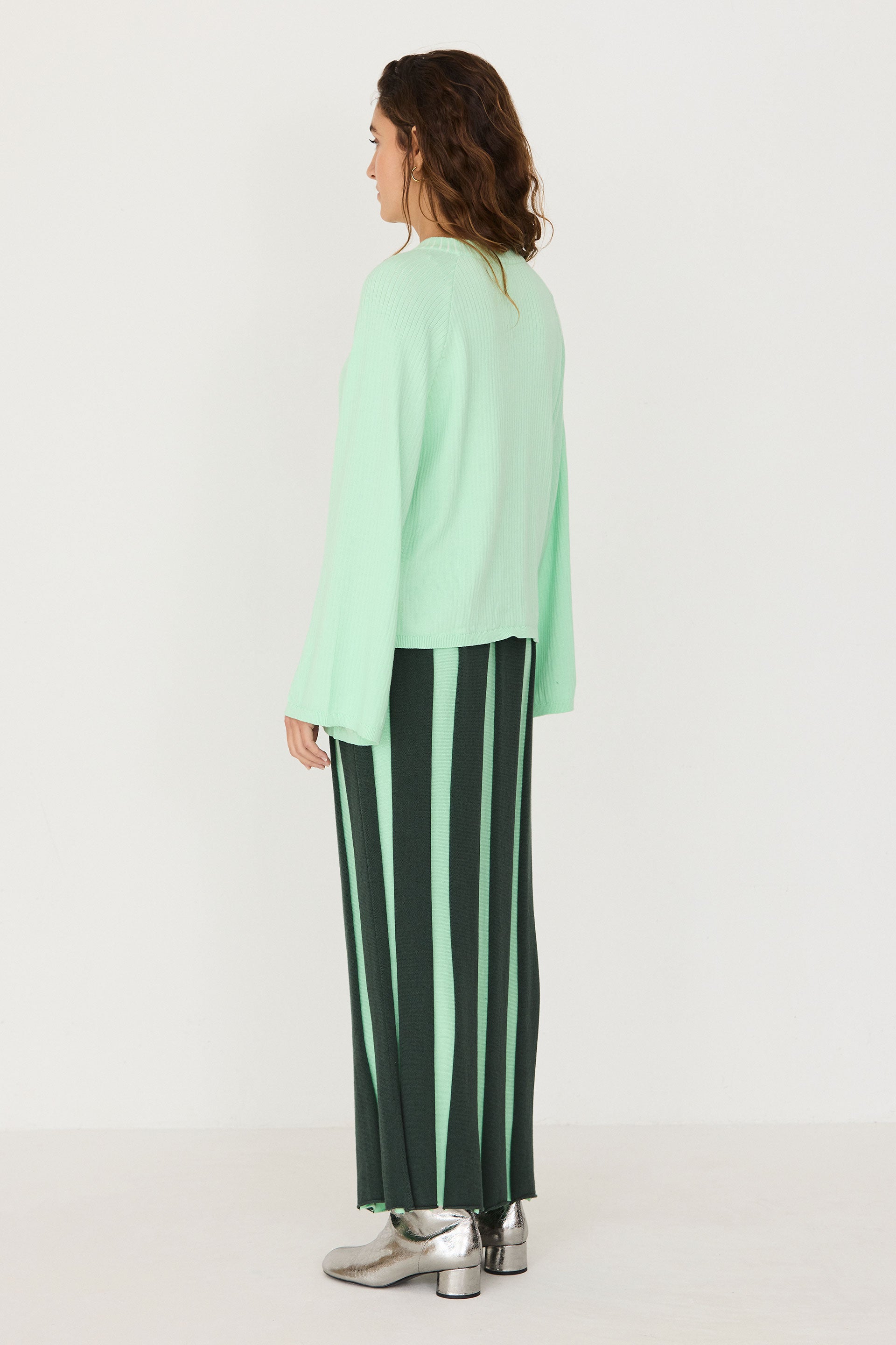 skfk femme pull noa vert d eau coton bio l armoire poethique  3 