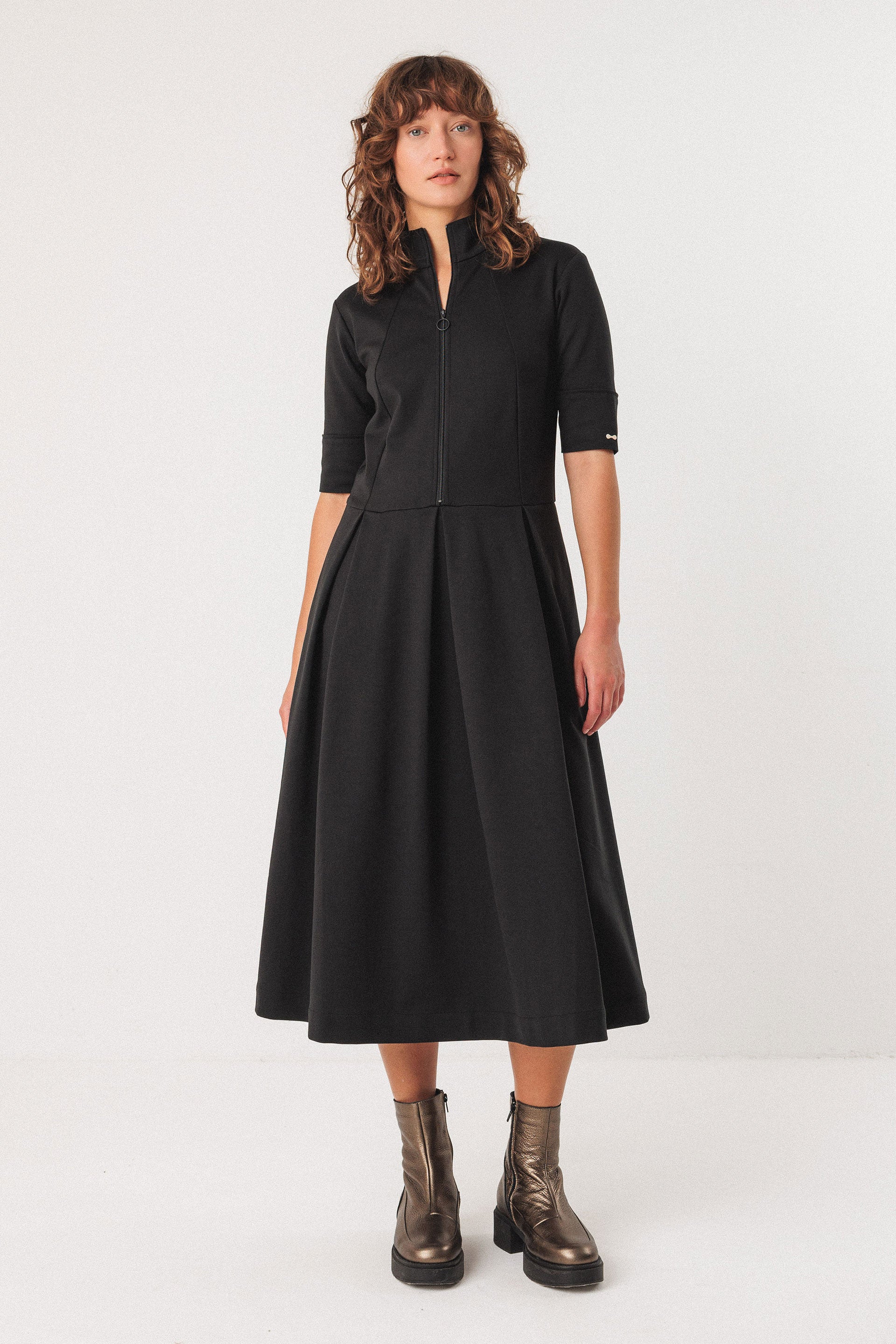 skfk femme robe alaitza modal noir l armoire poethique  4 