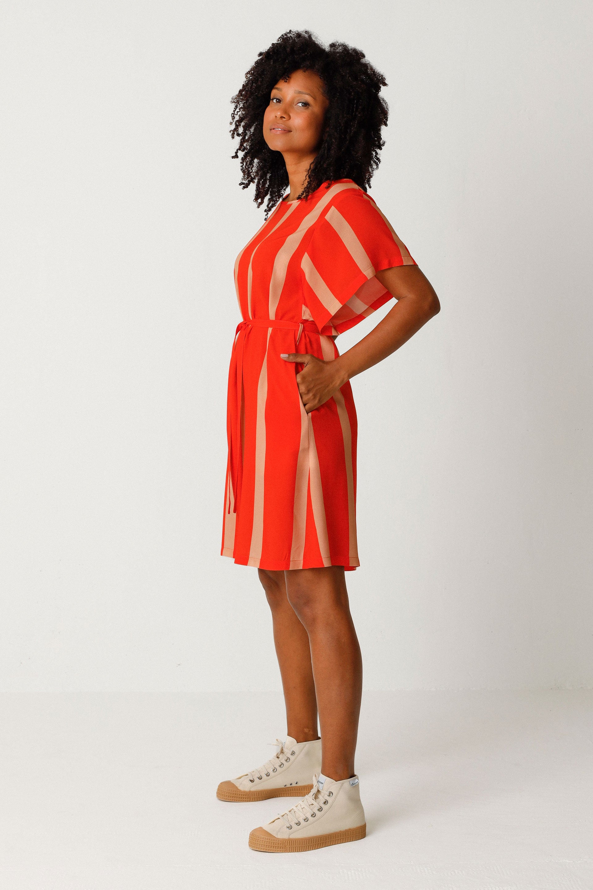 Robe en lenzing ecovero laide · rouge