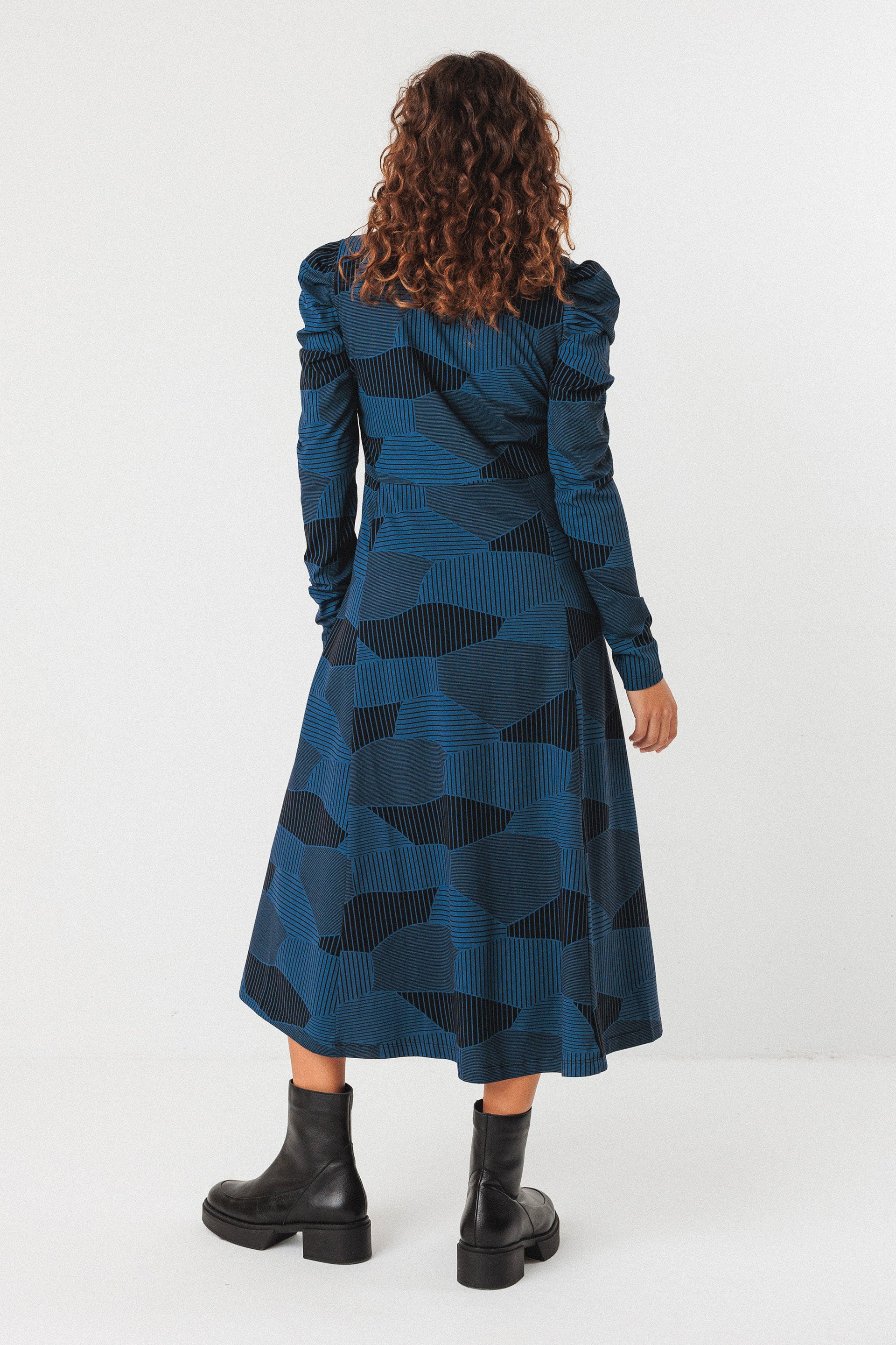 skfk femme robe lano minerals coton bio bleu gris l armoire poethique  3 