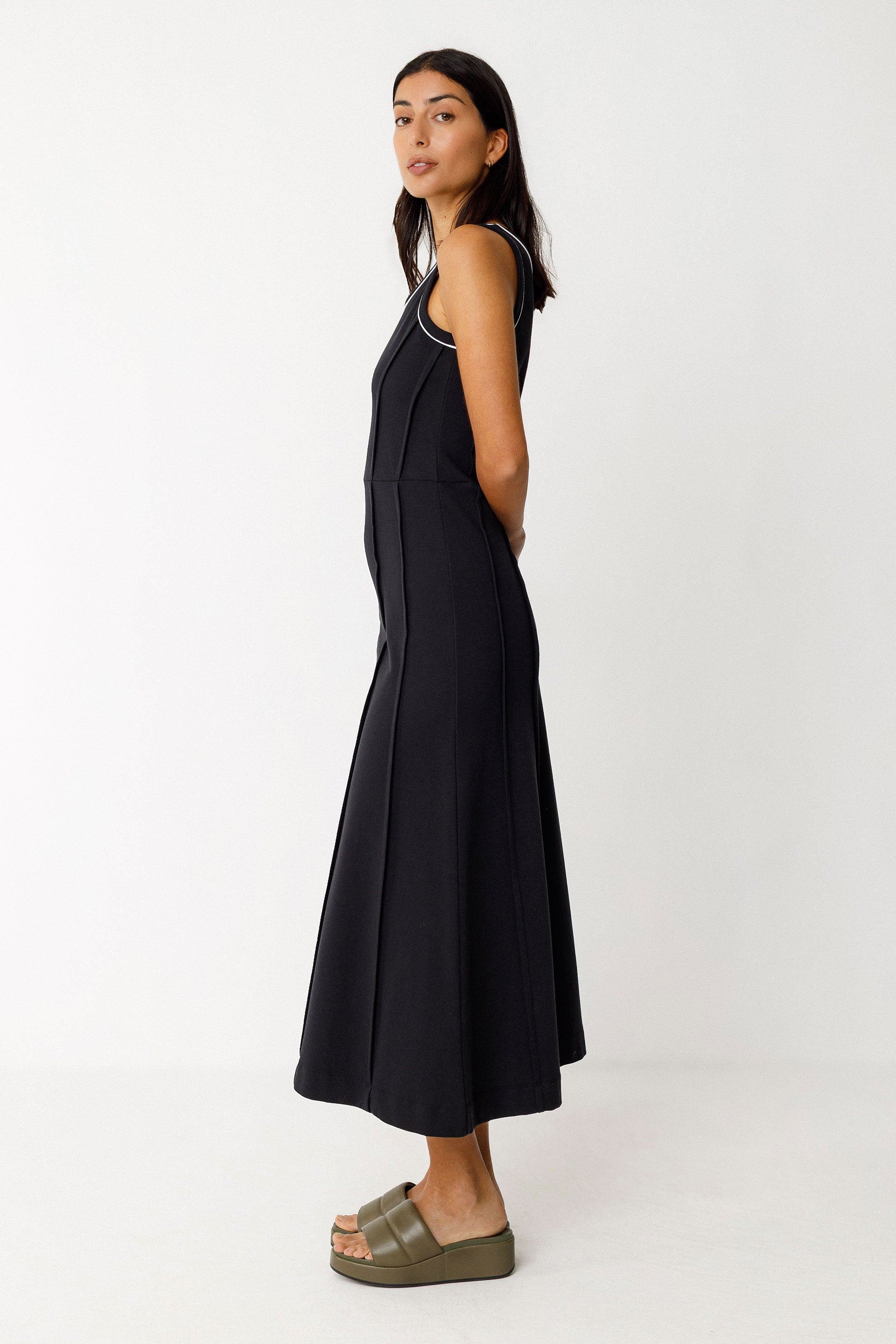 skfk femme robe uxue noir coton bio l armoire poethique  3 