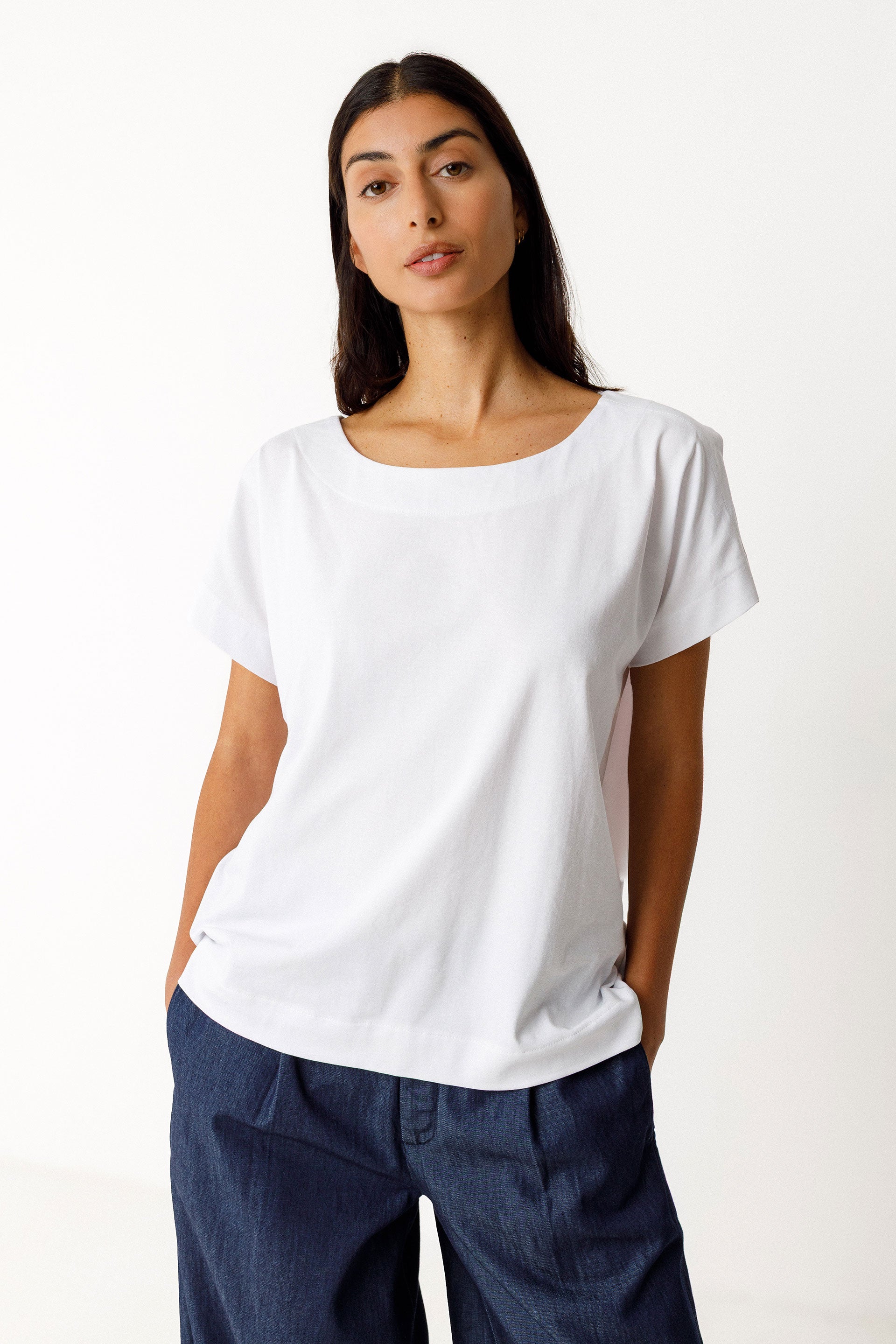 skfk femme t shirt iride blanc coton bio l armoire poethique  2 