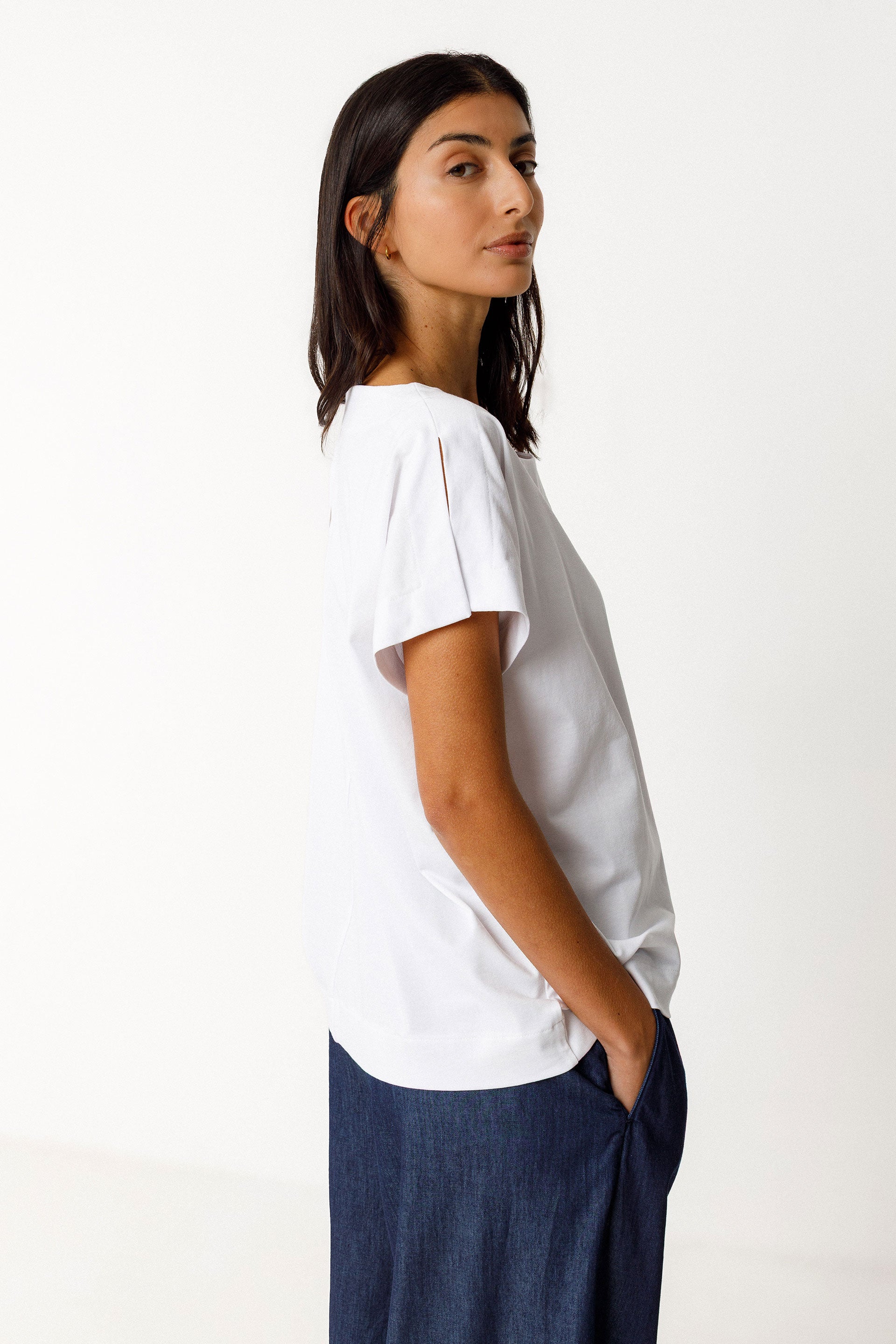 skfk femme t shirt iride blanc coton bio l armoire poethique  3 