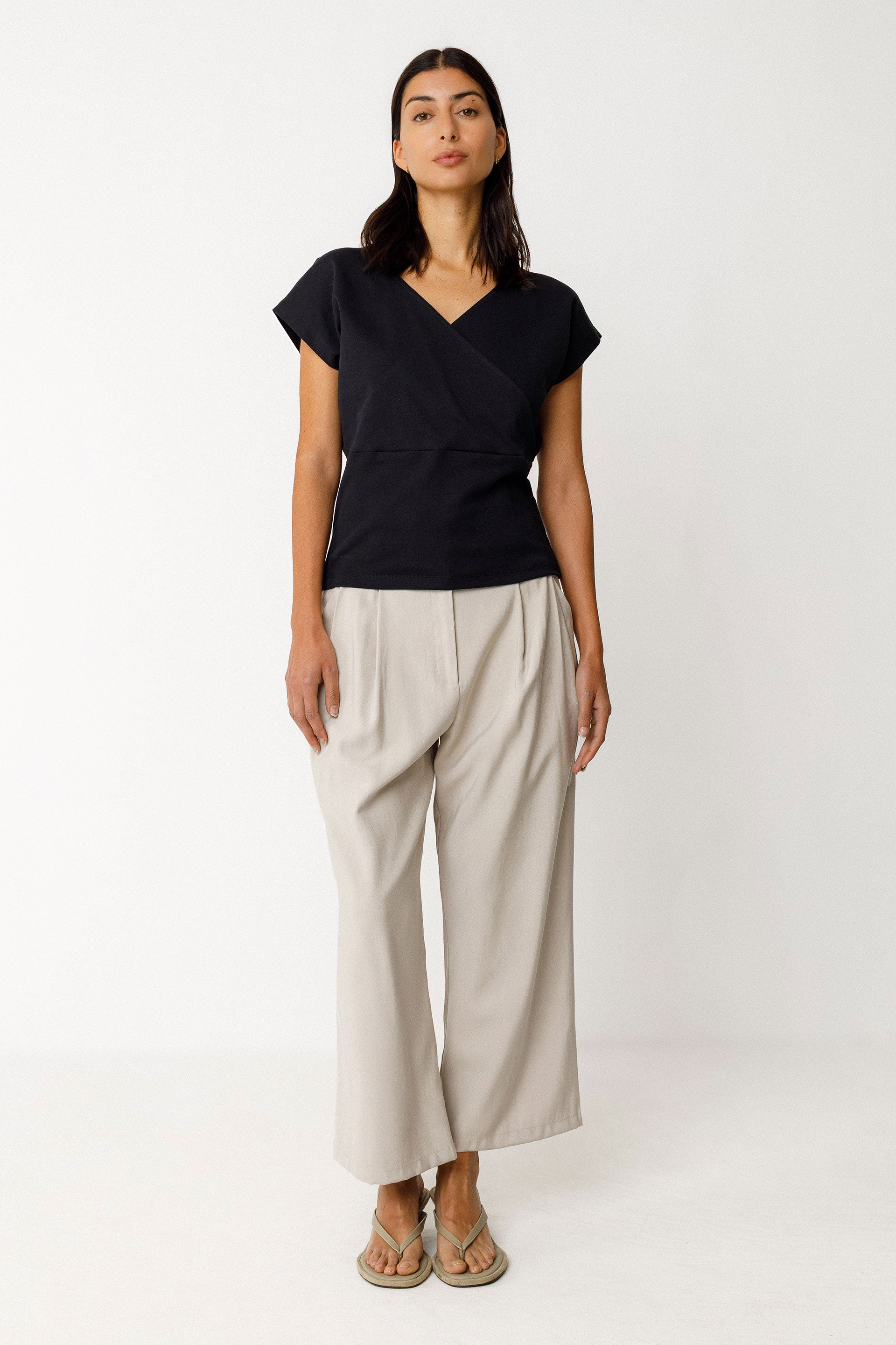 skfk femme t shirt maialen noir coton bio l armoire poethique  3 