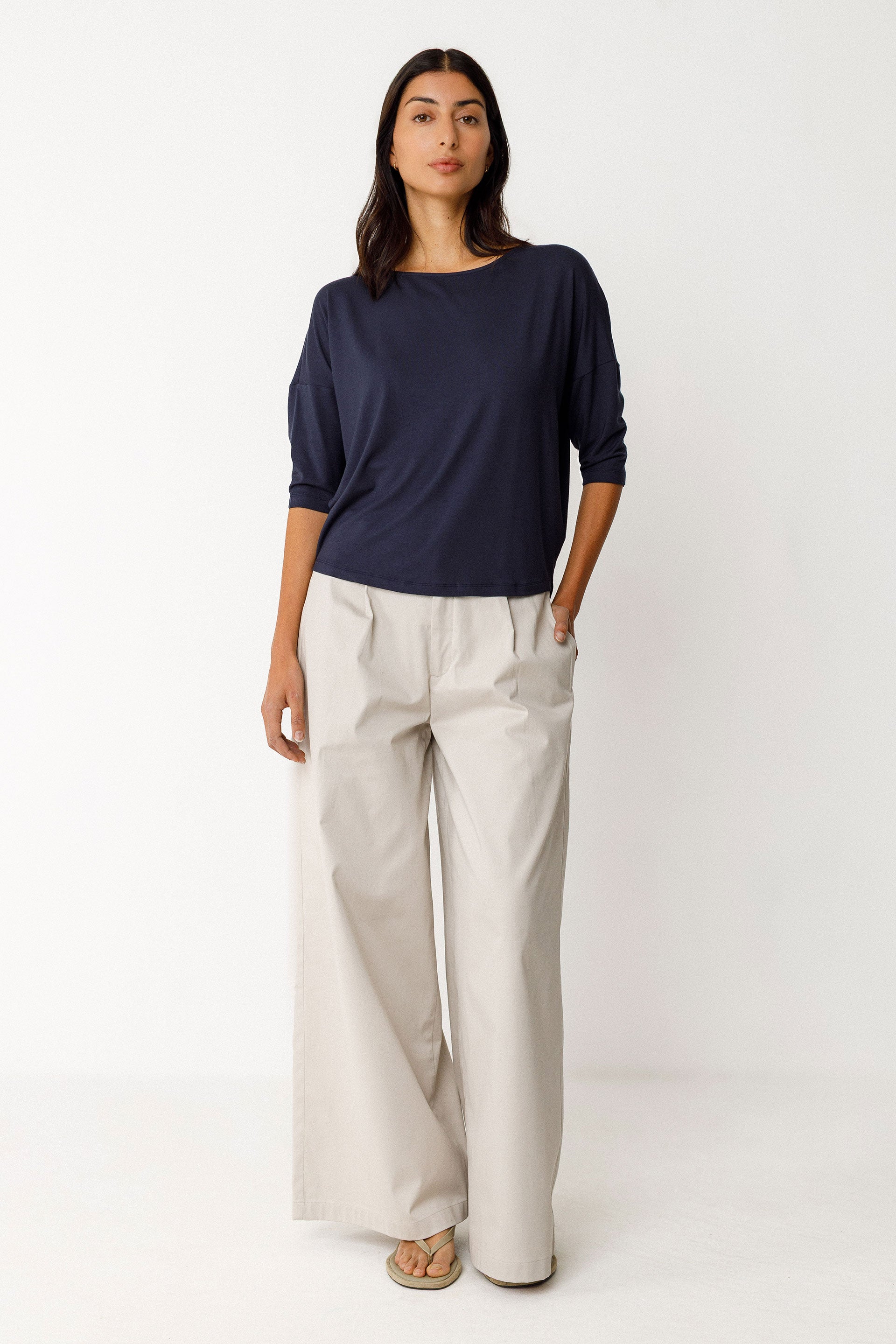 skfk femme t shirt zur 11 bleu tencel modal l armoire poethique  2 