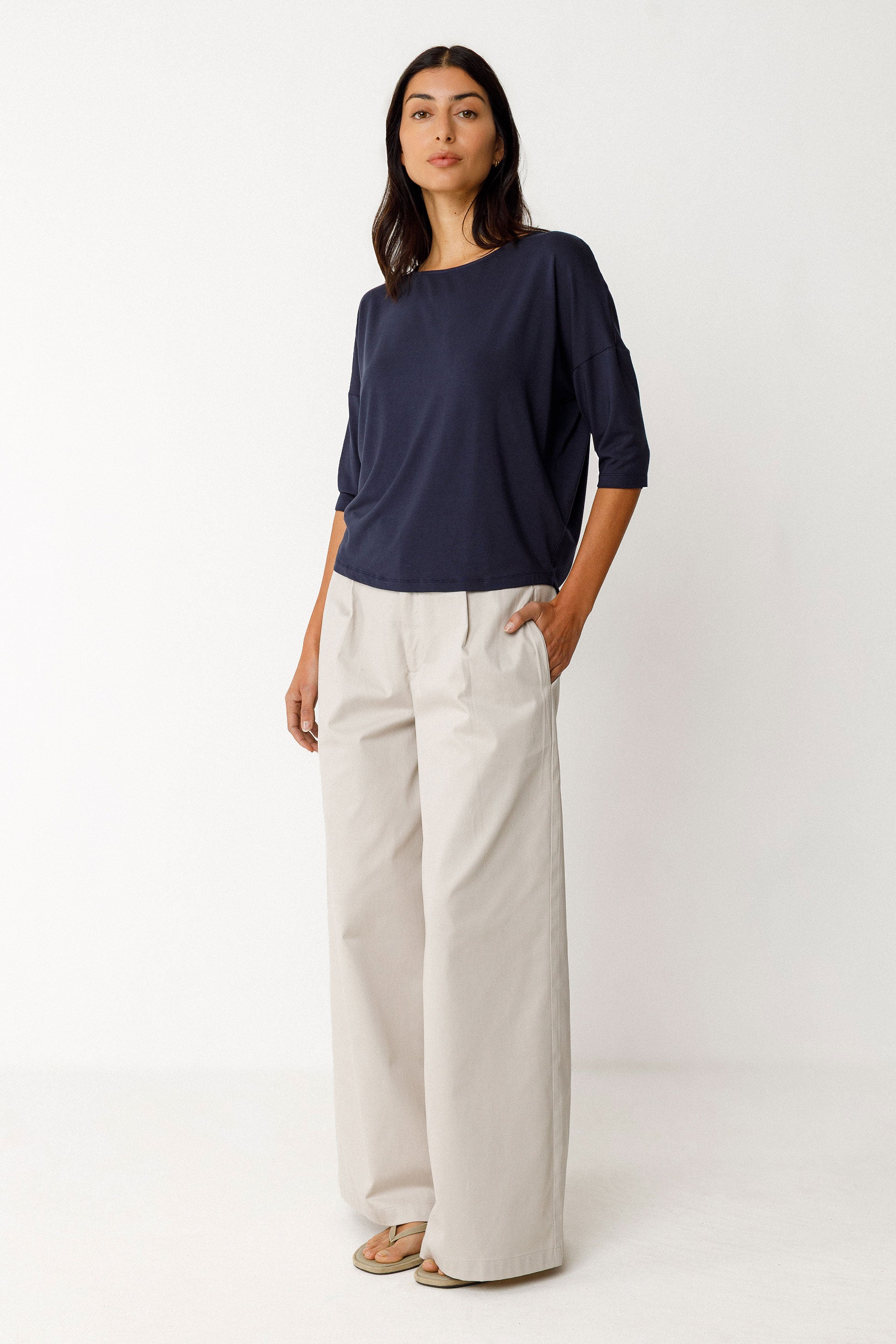 skfk femme t shirt zur 11 bleu tencel modal l armoire poethique  3 