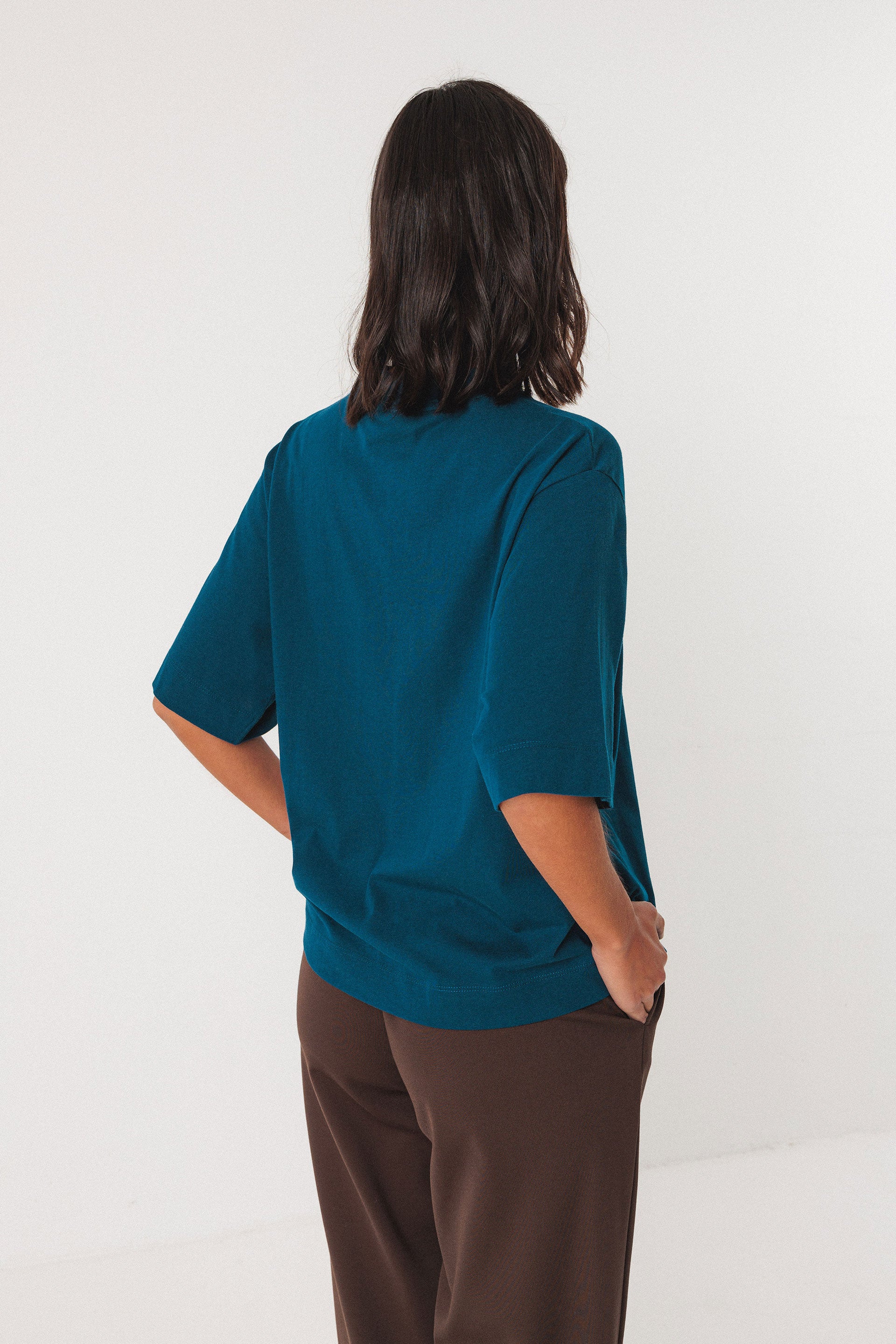 skfk femme tee shirt zuntz 6 coton bio bleu oxford l armoire poethique  4 