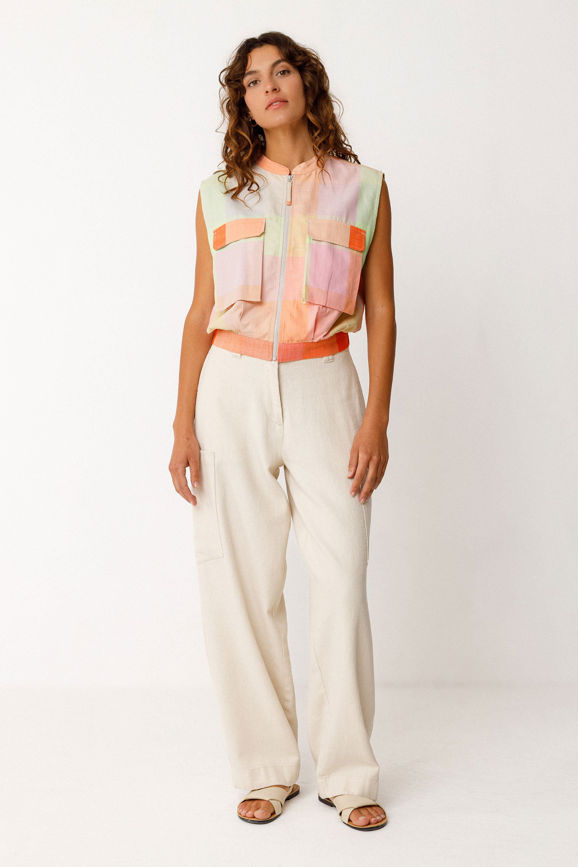 skfk femme top bea rose orange coton bio l armoire poethique  2 