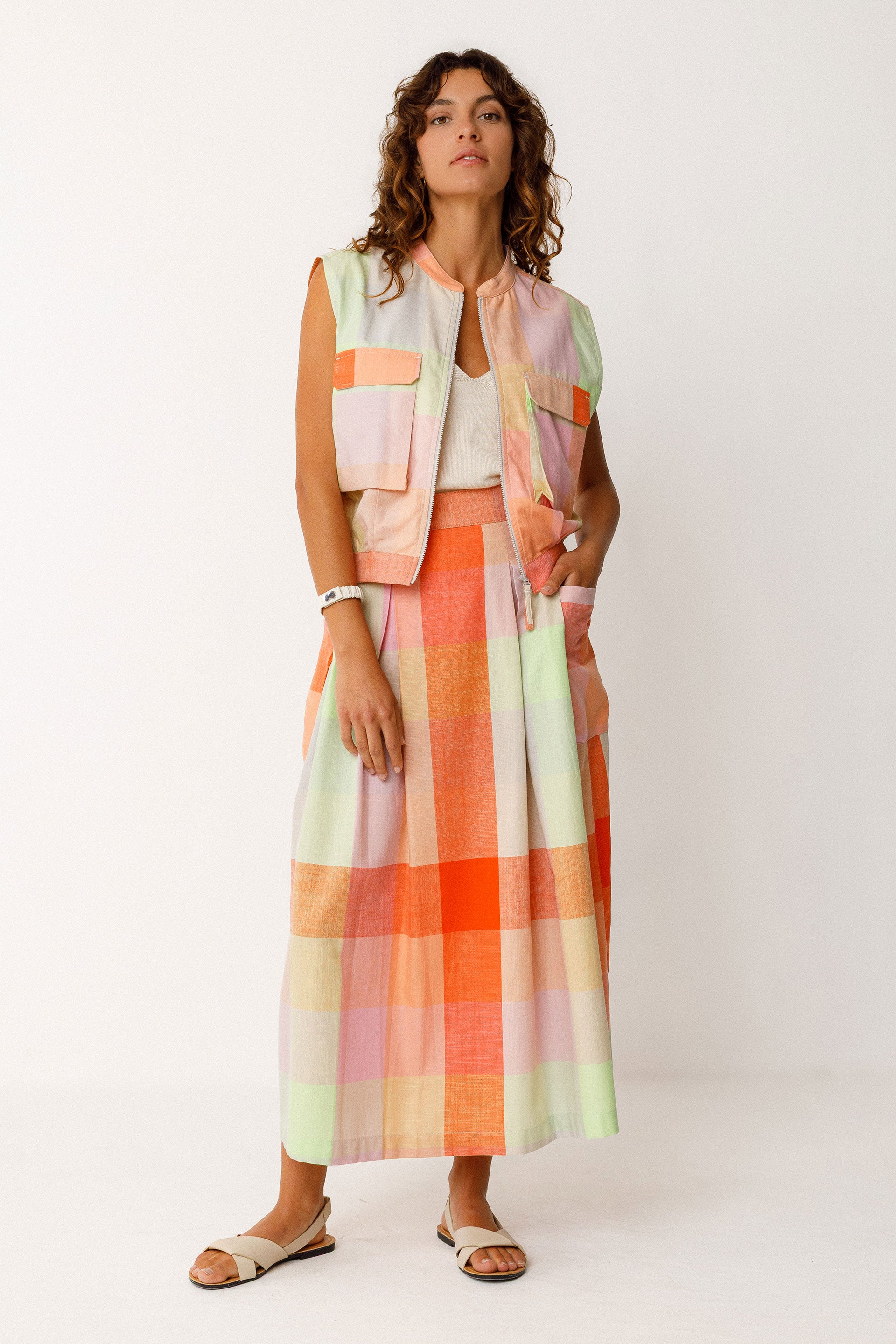 skfk femme top bea rose orange coton bio l armoire poethique  4 