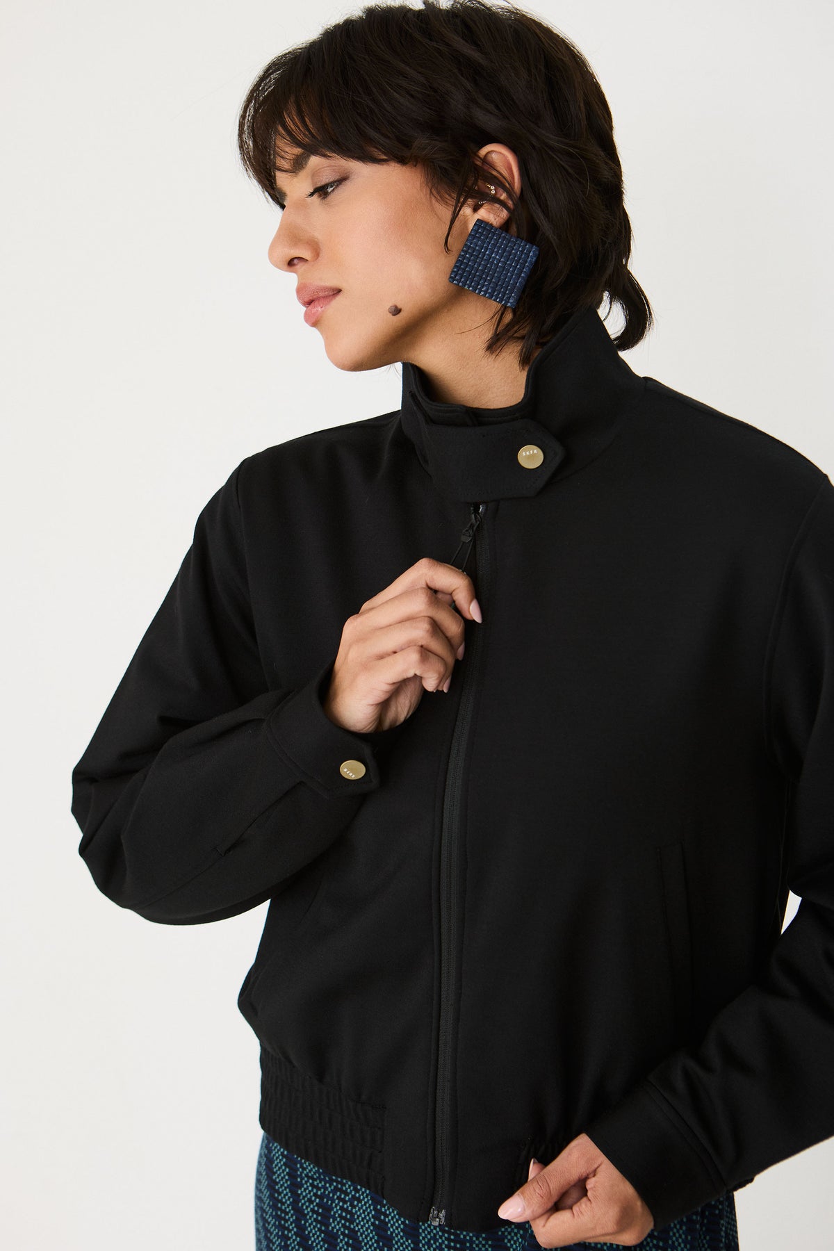 skfk femme veste blouson basoa modal noir l armoire poethique  2 