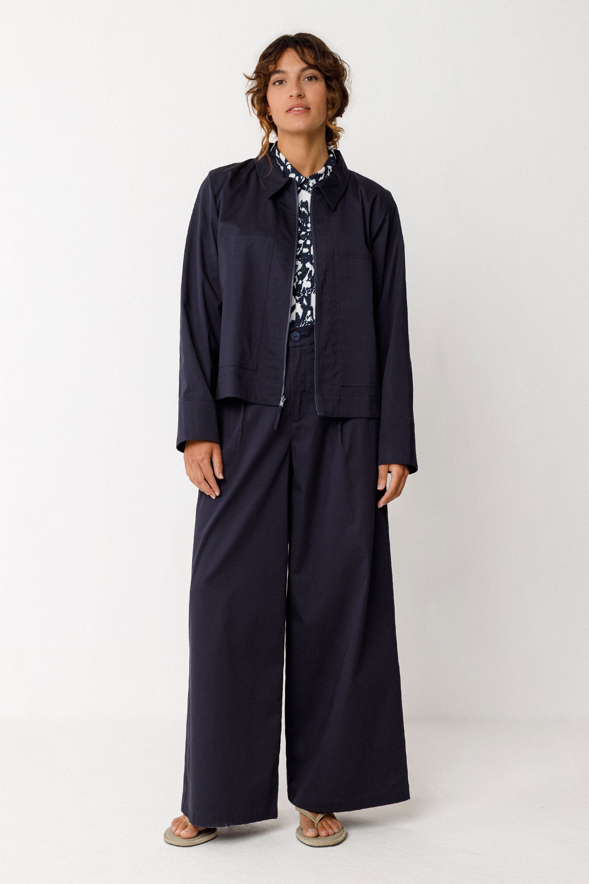 skfk femme veste haltsu bleu coton bio l armoire poethique  2 