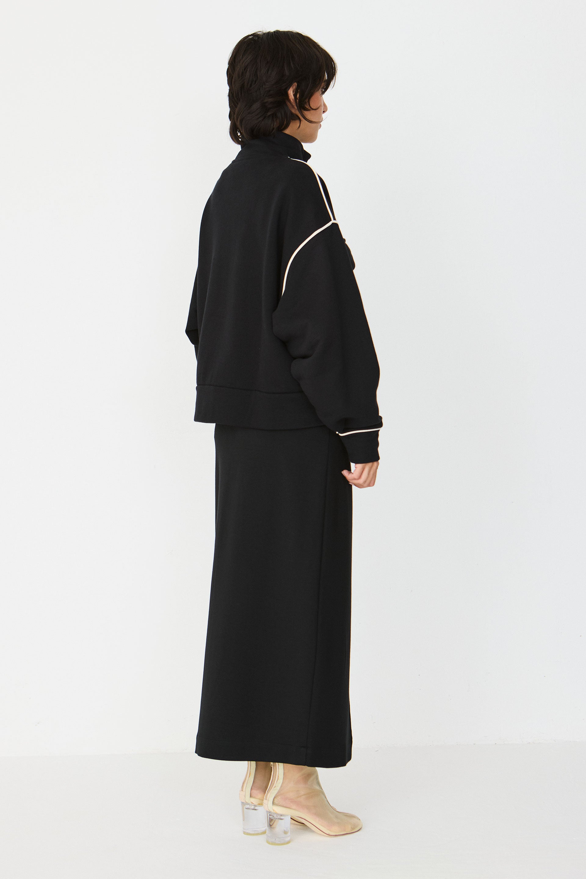 skfk femme veste zip  e ianire coton bio noir l armoire poethique 3 