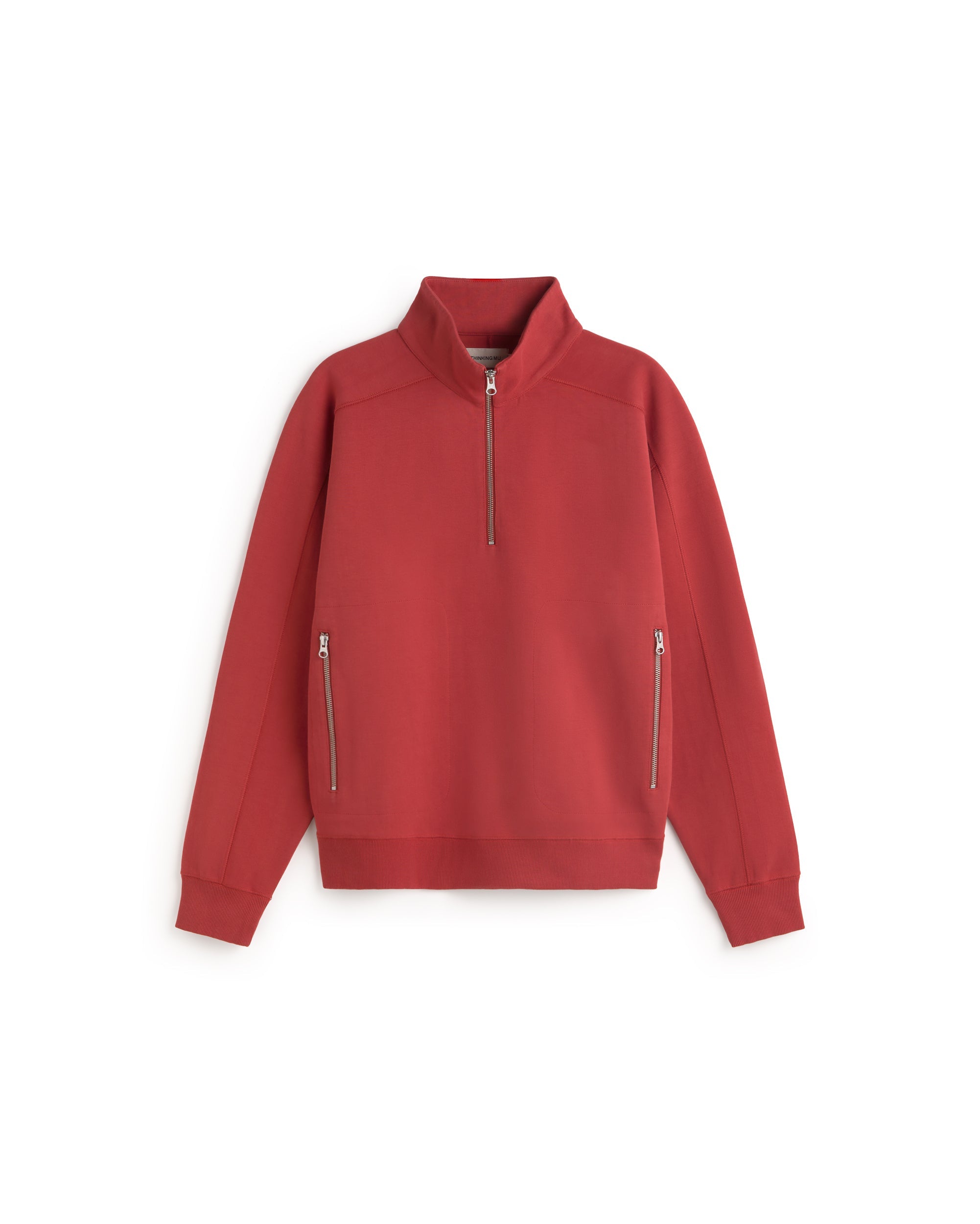 sweat en coton bio one sun pipo  rouge ple thinking mu homme sweat pipo one sun coton bio rouge l armoire poethique 6