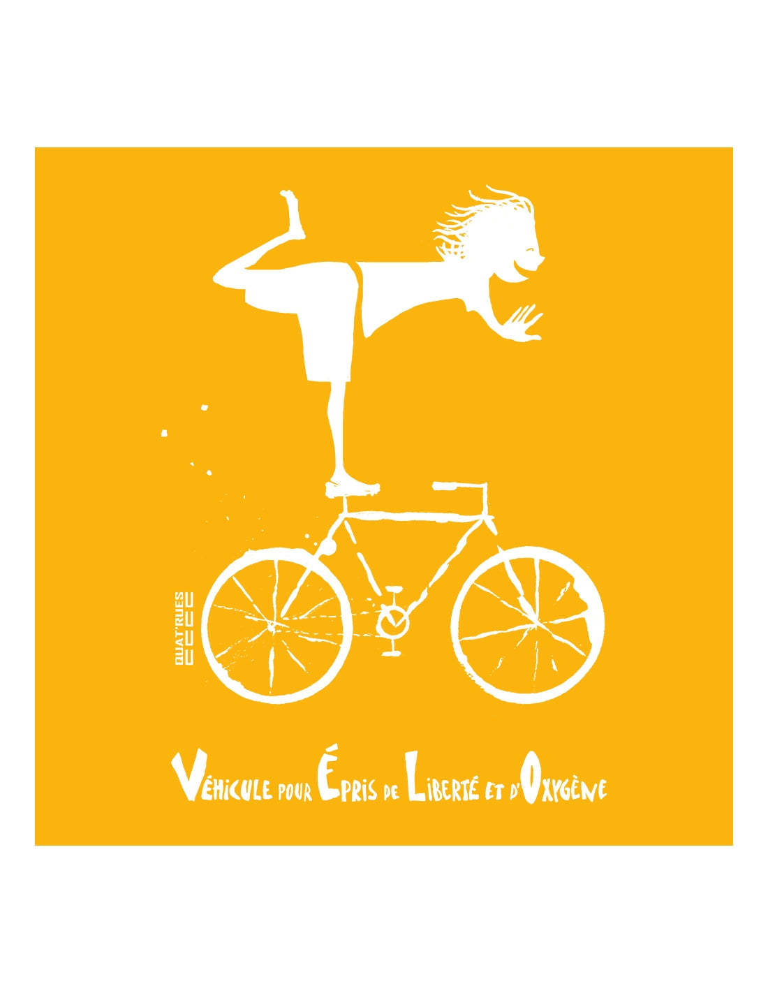 tee shirt en coton bio douala vlo  jaune quat rues homme t shirt douala velo jaune coton bio l armoire poethique 2