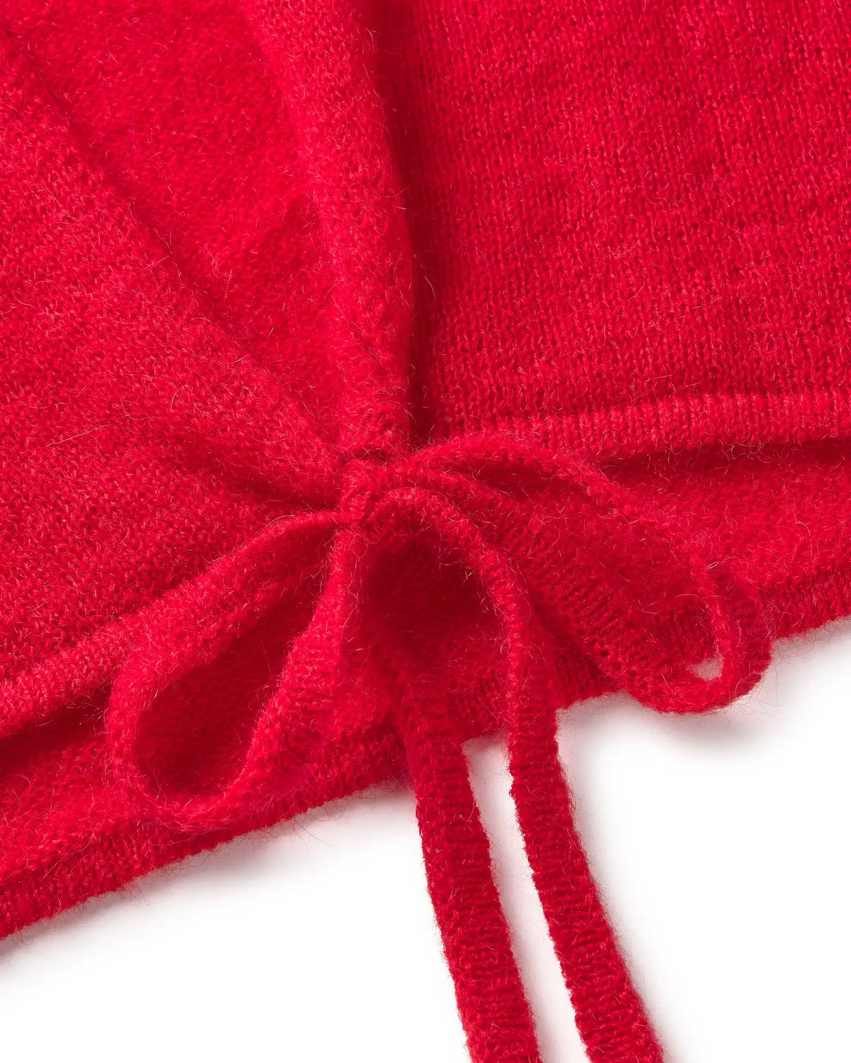 thinking mu cardigan en laine leila knitted rouge l armoire poethique
