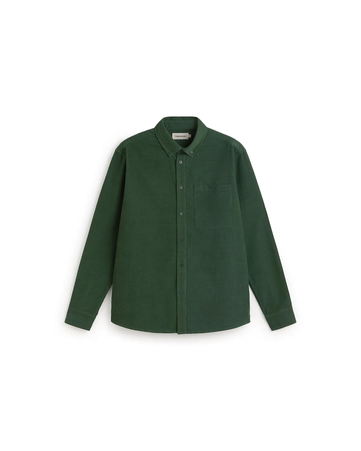 thinking mu chemise en velours de coton bio anto vert l armoire poethique