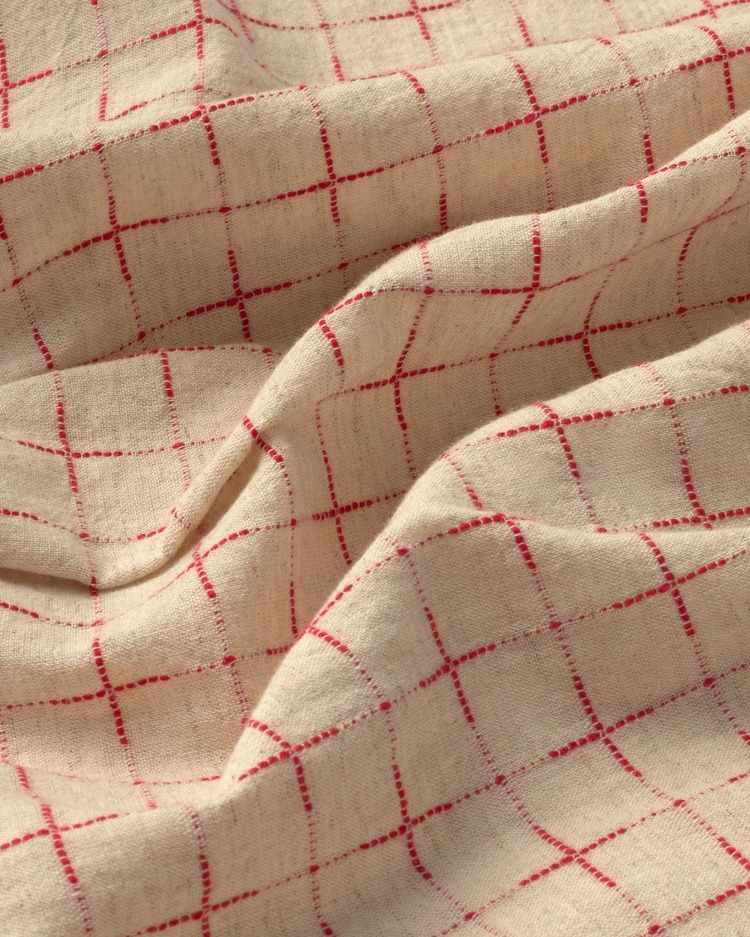 thinking mu femme blouse lattice ane creme rouge coton bio l armoire poethique  2 
