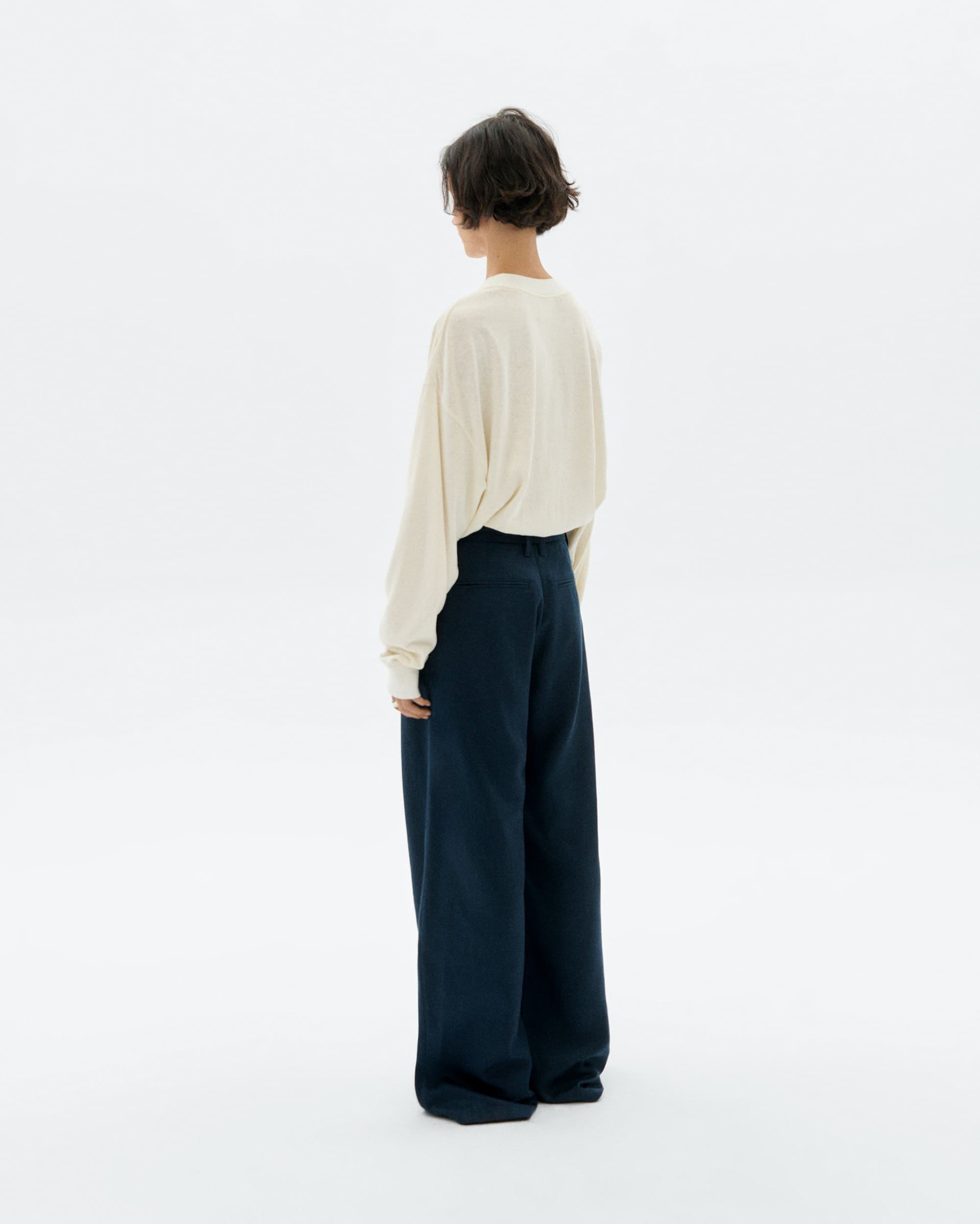 thinking mu femme pantalon molly bleu marine tencel l armoire poethique  3 