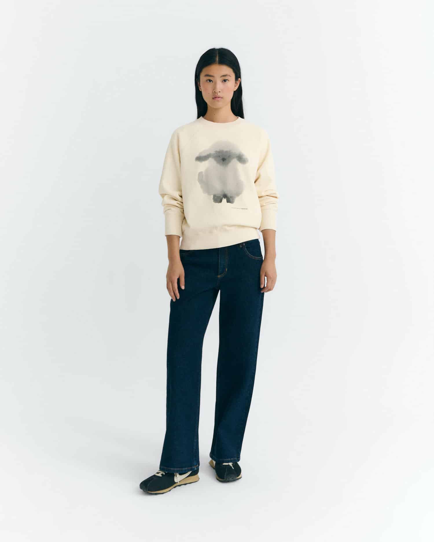 thinking mu femme sweat cloud sheep bonnie blanc gris coton bio l armoire poethique  2 