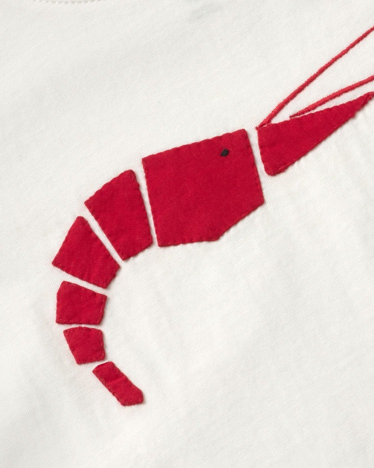 thinking mu femme t shirt origami ida blanc rouge coton bio l armoire poethique  2 