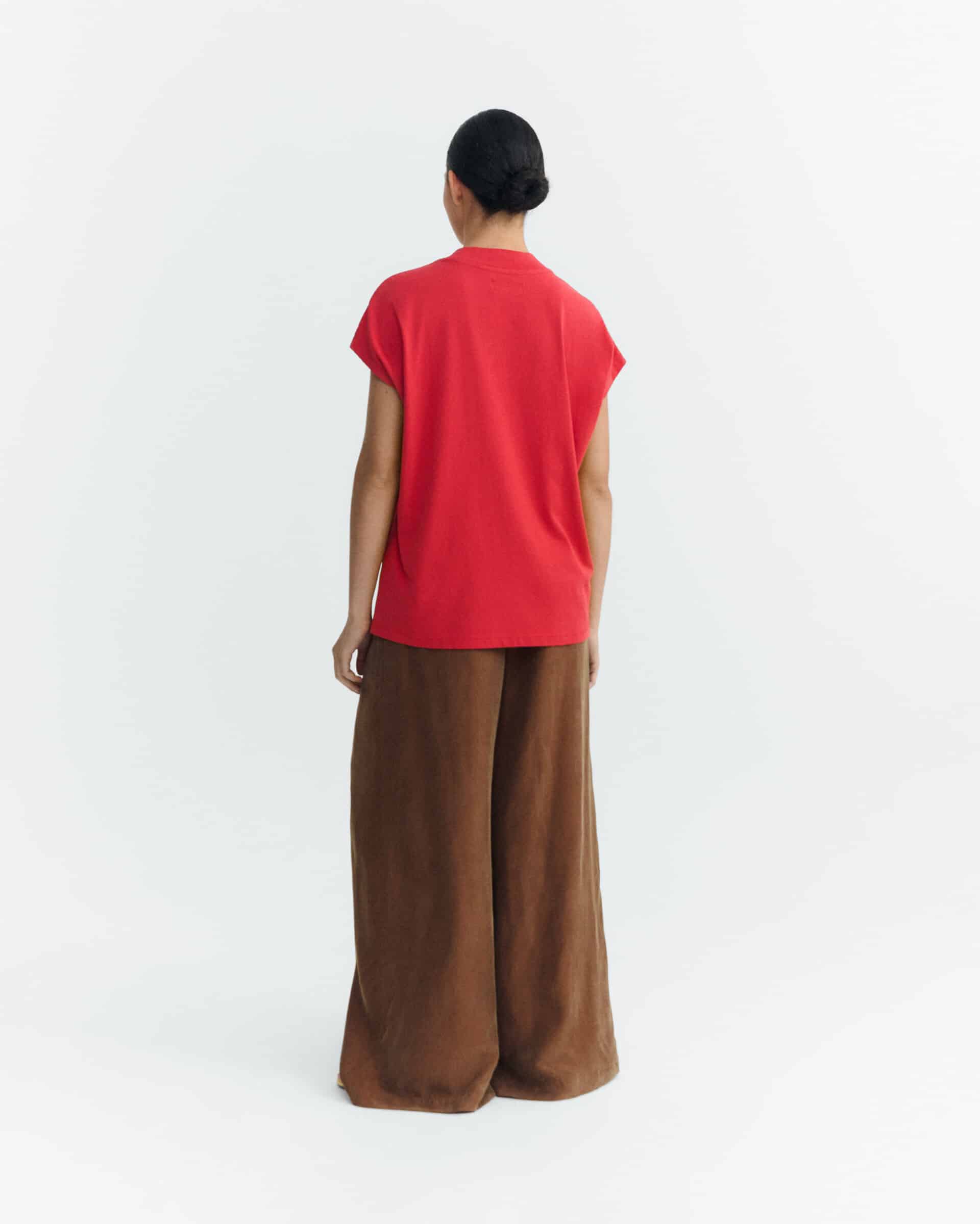 thinking mu femme t shirt volta rouge coton bio l armoire poethique  3 