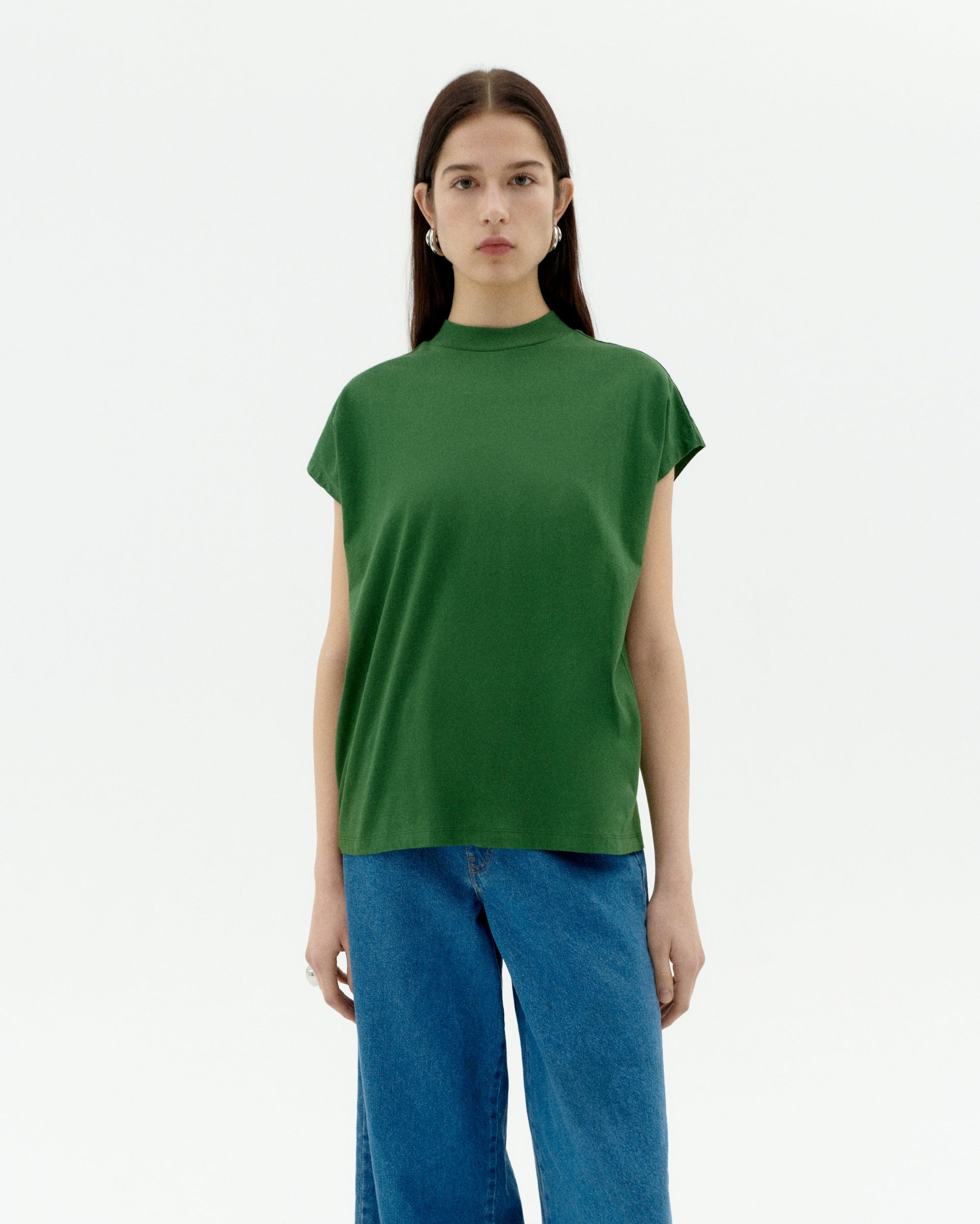 thinking mu femme t shirt volta vert coton bio l armoire poethique  1 