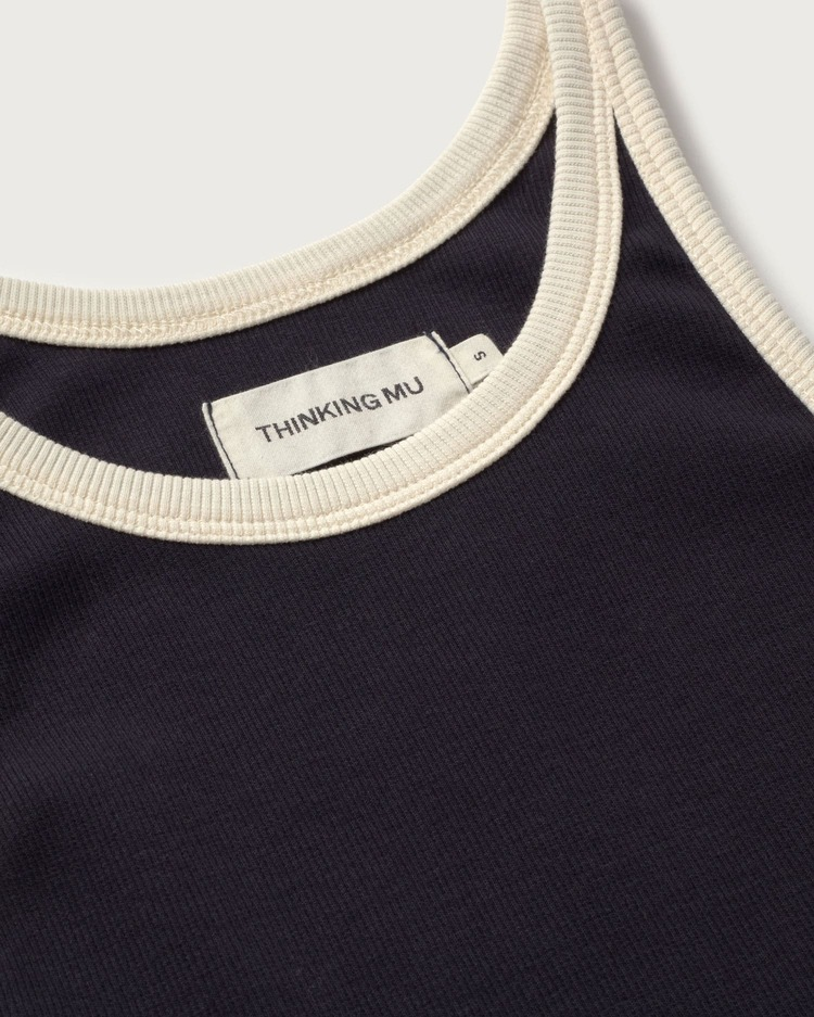 thinking mu femme top harriet bleu blanc coton bio l armoire poethique  2 