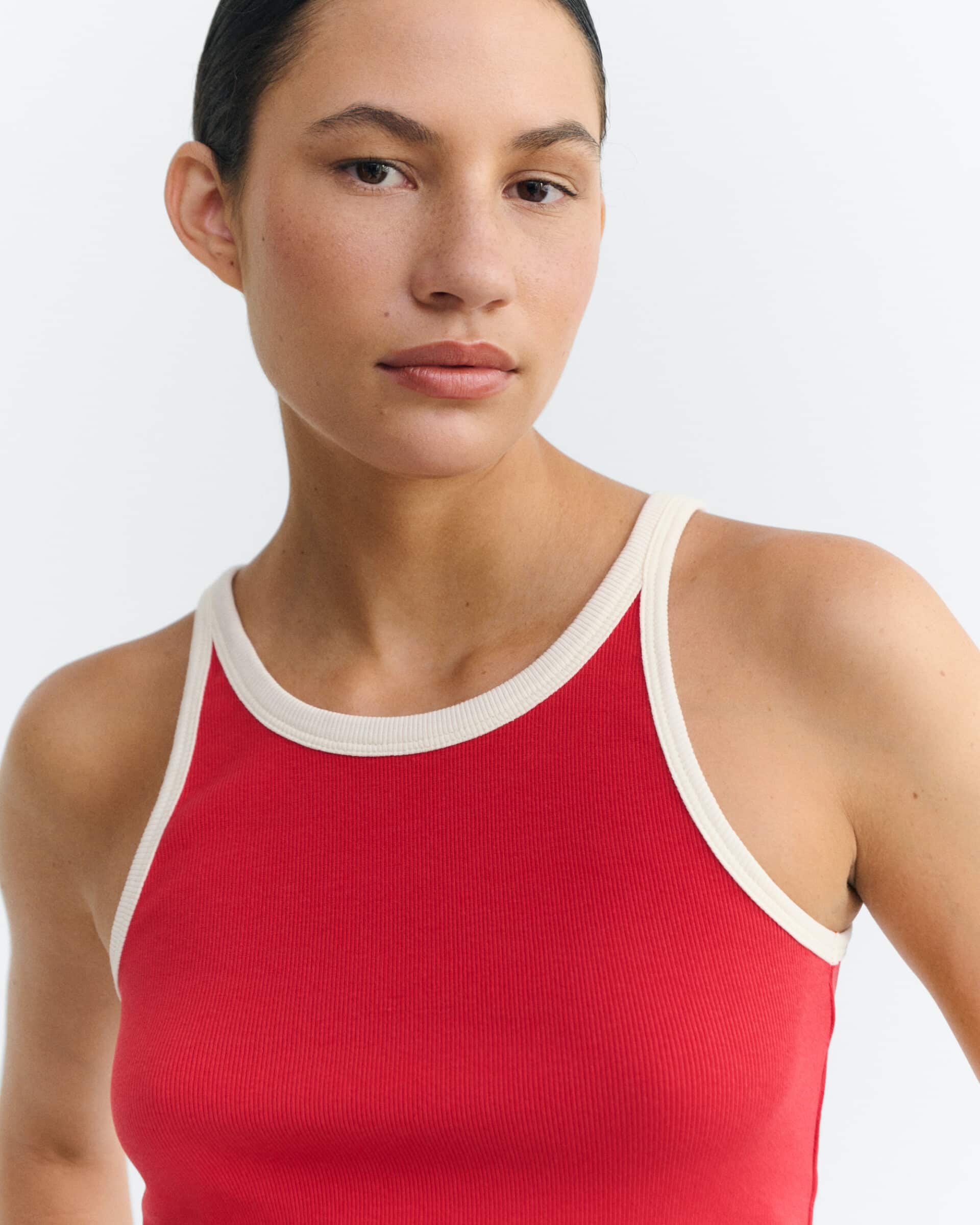 thinking mu femme top harriet rouge blanc coton bio l armoire poethique  4 