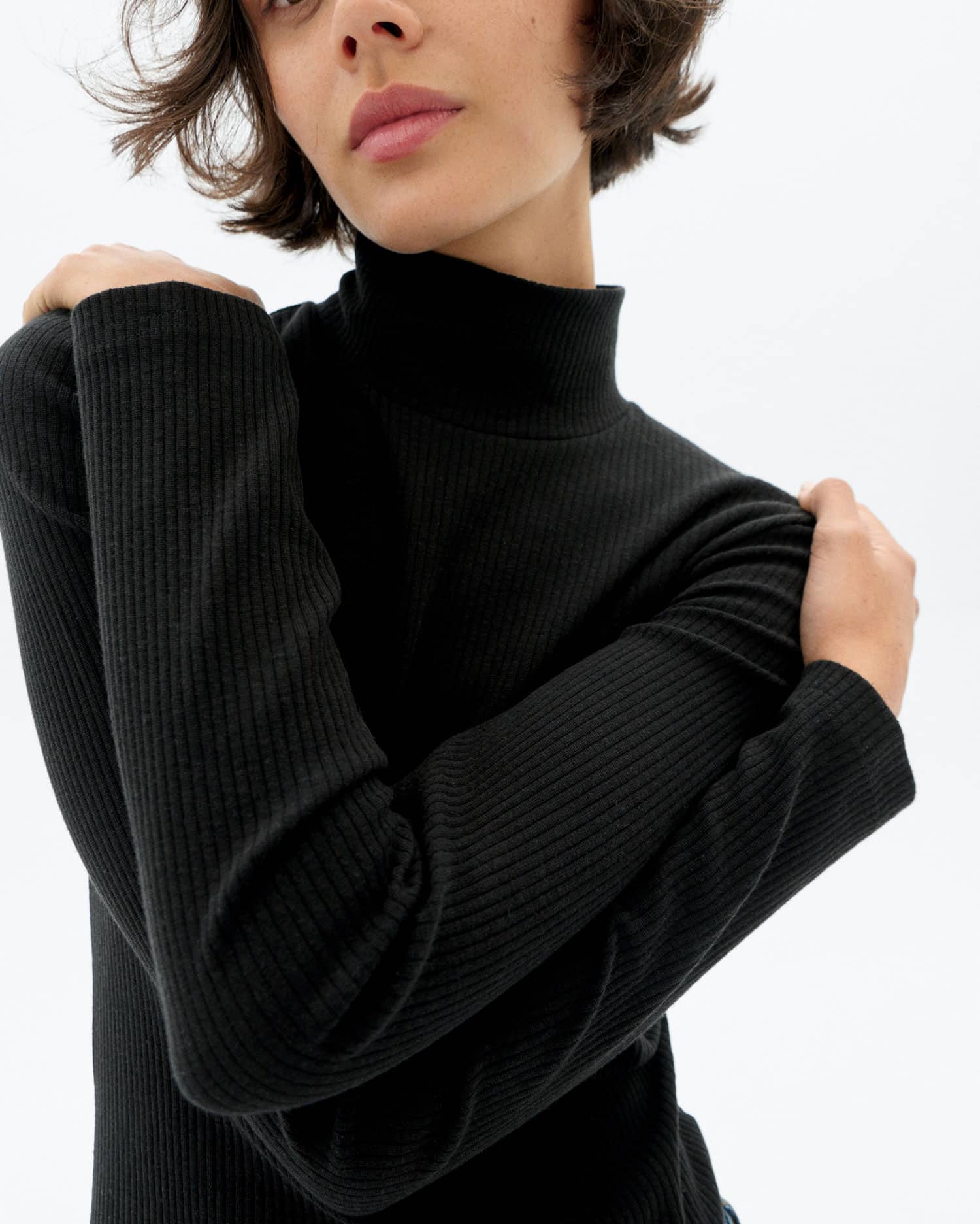 thinking mu femme top manches longues aine noir chanvre l armoire poethique  3 