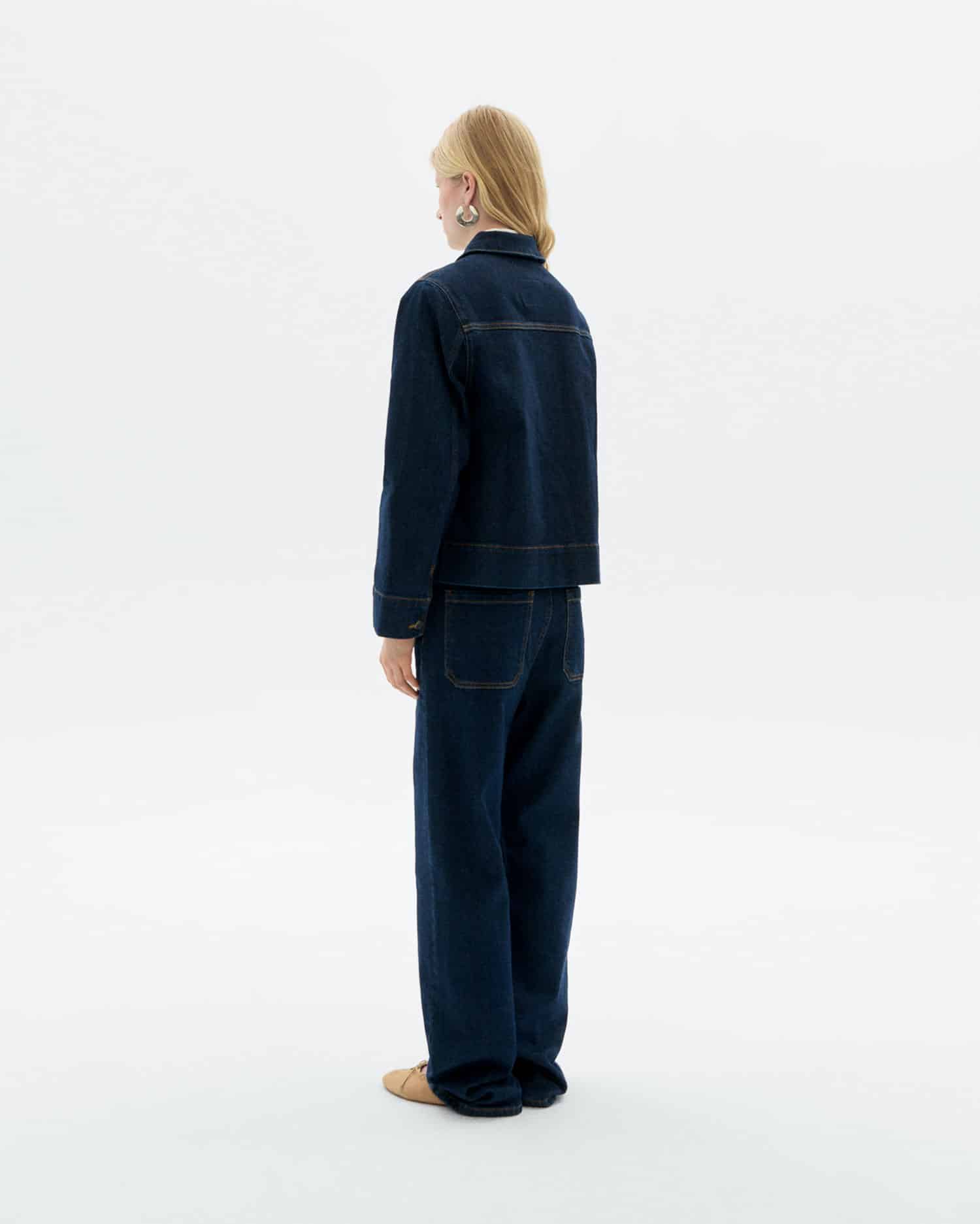 thinking mu femme veste jean debbie bleu coton bio l armoire poethique  4 