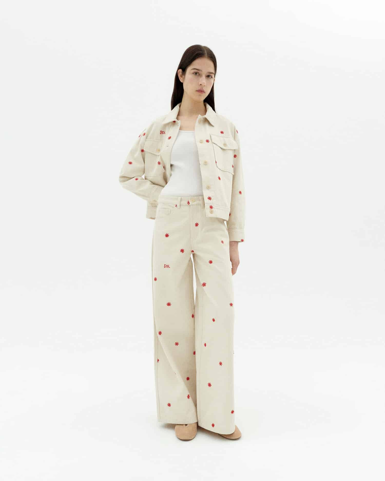 thinking mu femme veste sol chains frans ecru rouge coton bio l armoire poethique  2 