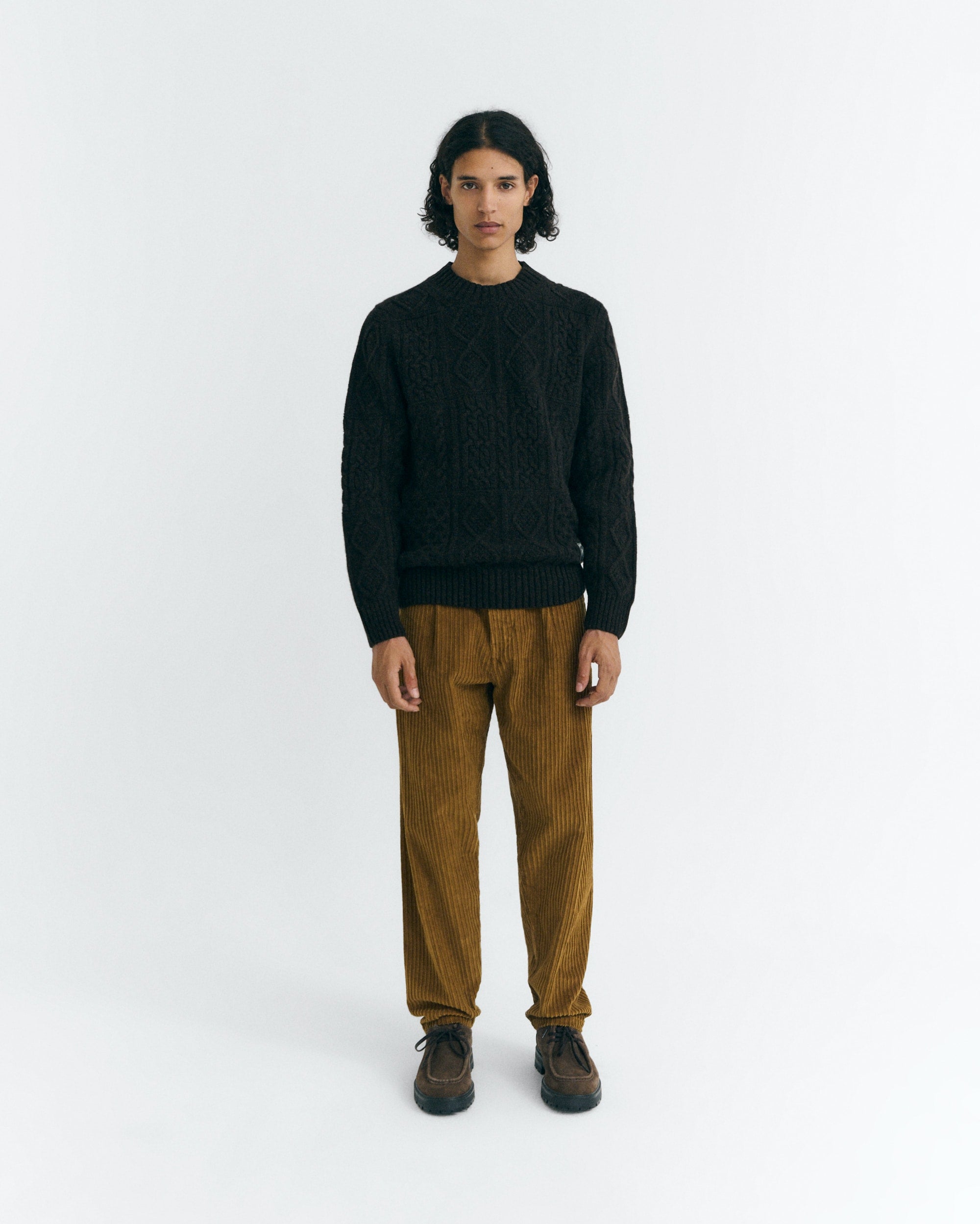 thinking mu homme pull oak rasta marron chine laine l armoire poethique  2 