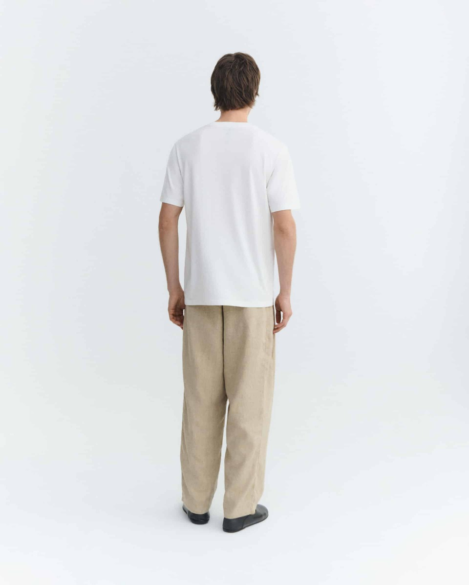 thinking mu homme t shirt pecheur fisherman zach ecru coton bio l armoire poethique  3 