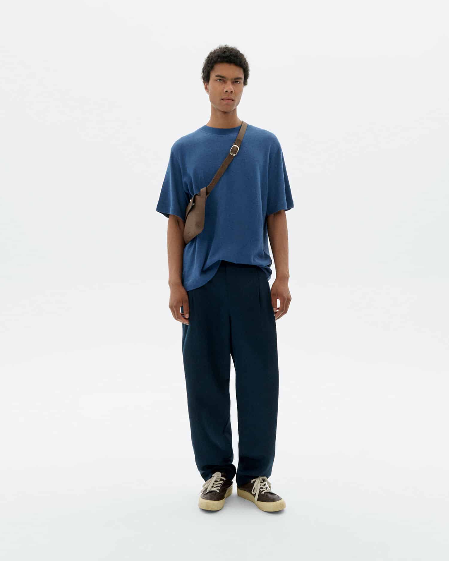 thinking mu homme t shirt roy bleu chanvre l armoire poethique  2 