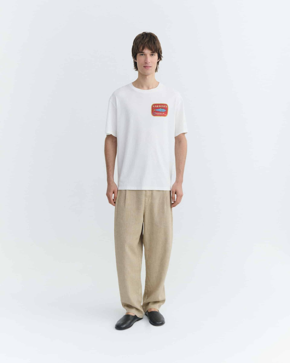 thinking mu homme t shirt sardines aaron blanc coton bio l armoire poethique  2 